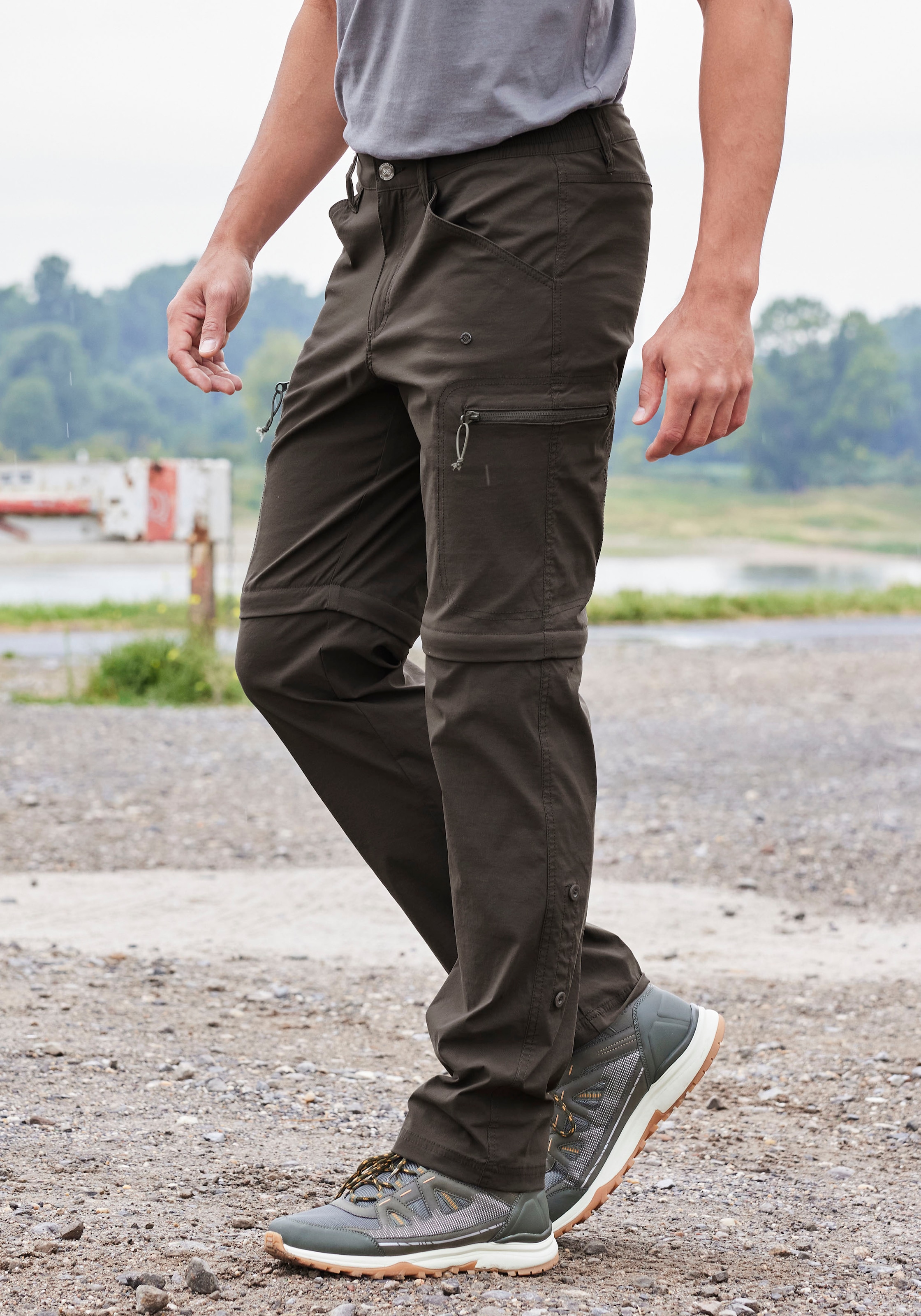 John Devin Trekkinghose, Wanderhose mit Zipp- Off Beinen