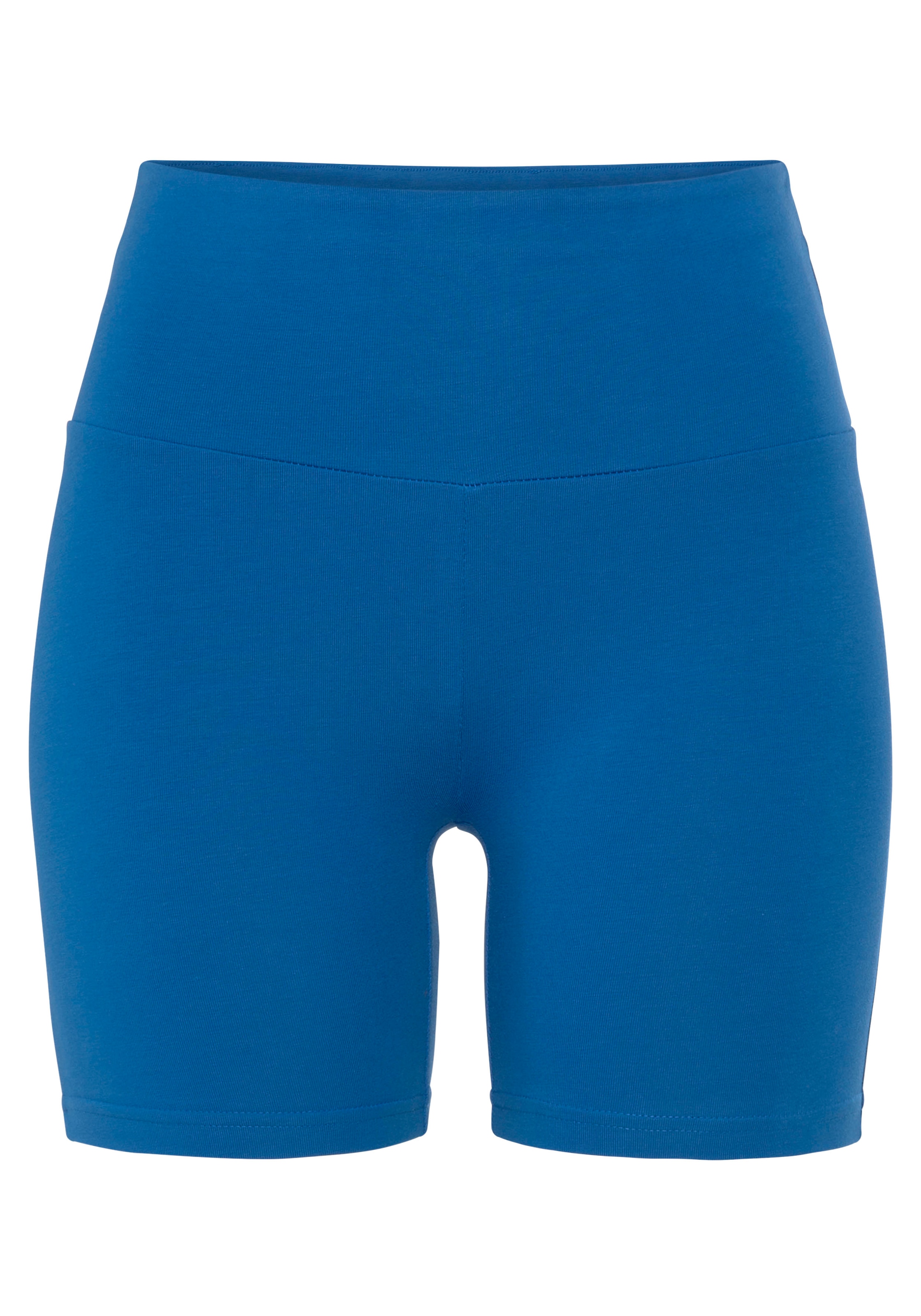 LASCANA Shorts, mit breitem Bündchen und Logodruck, Loungewear