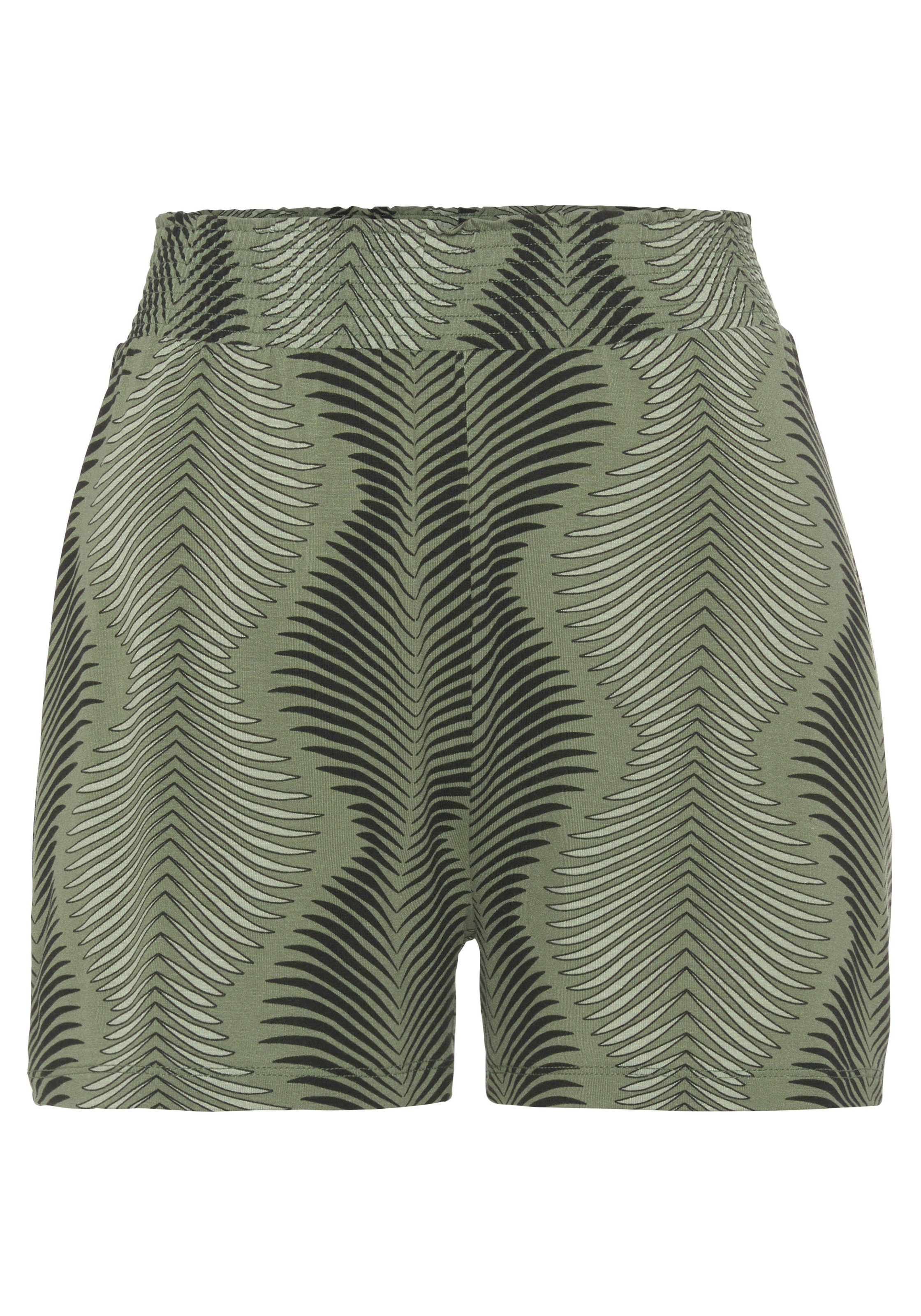 LASCANA Pyjamashorts, mit modisch hoher Taille