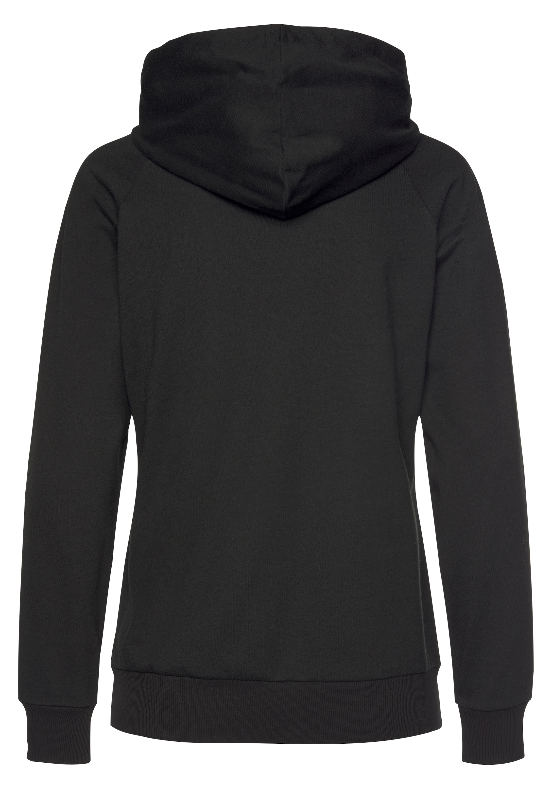 LASCANA Kapuzensweatjacke, Sweatshirtjacke mit Details in Roségold, Loungewear