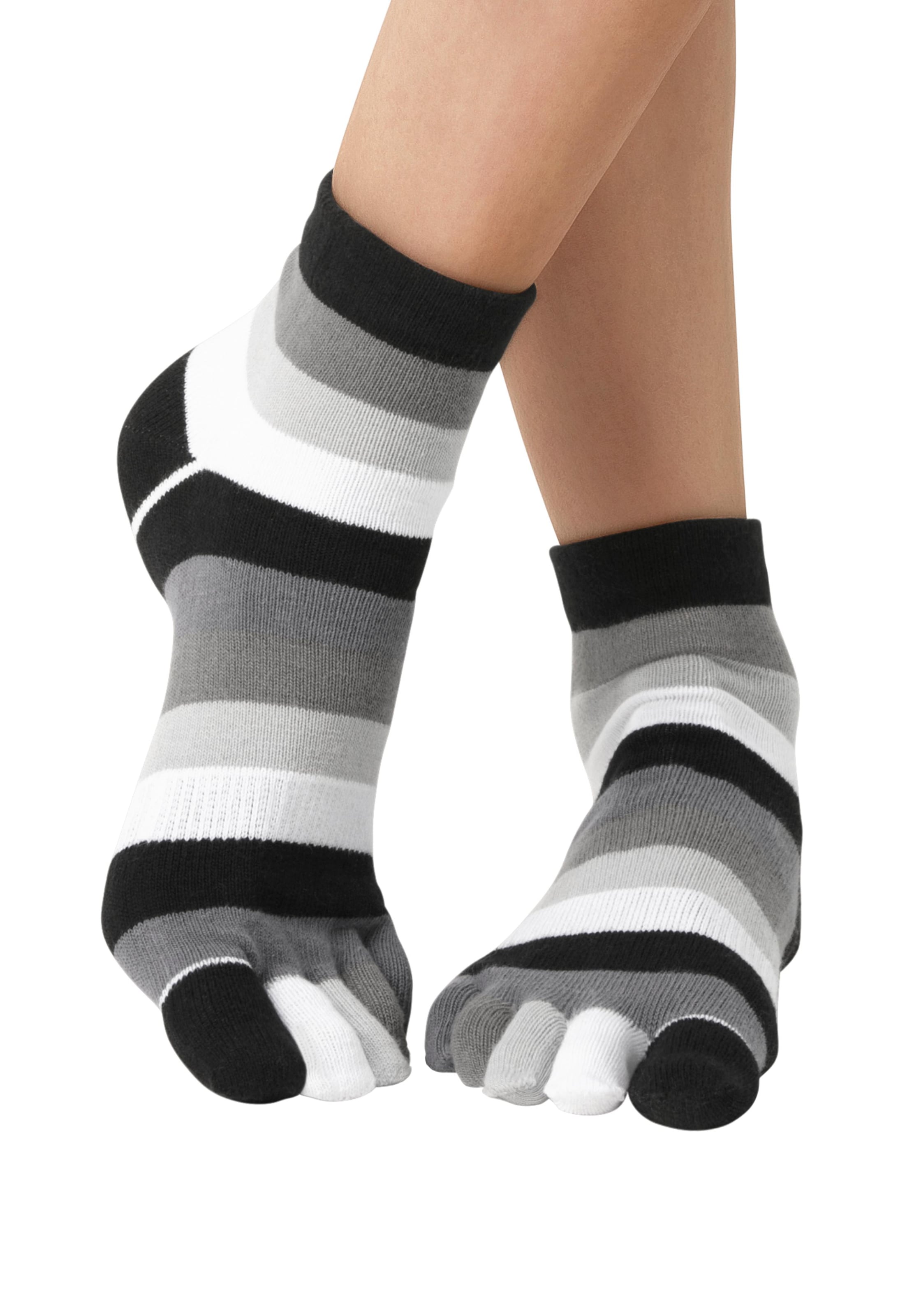 H.I.S Zehensocken Packung,  im Streifenmuster weich und atmungsaktiv