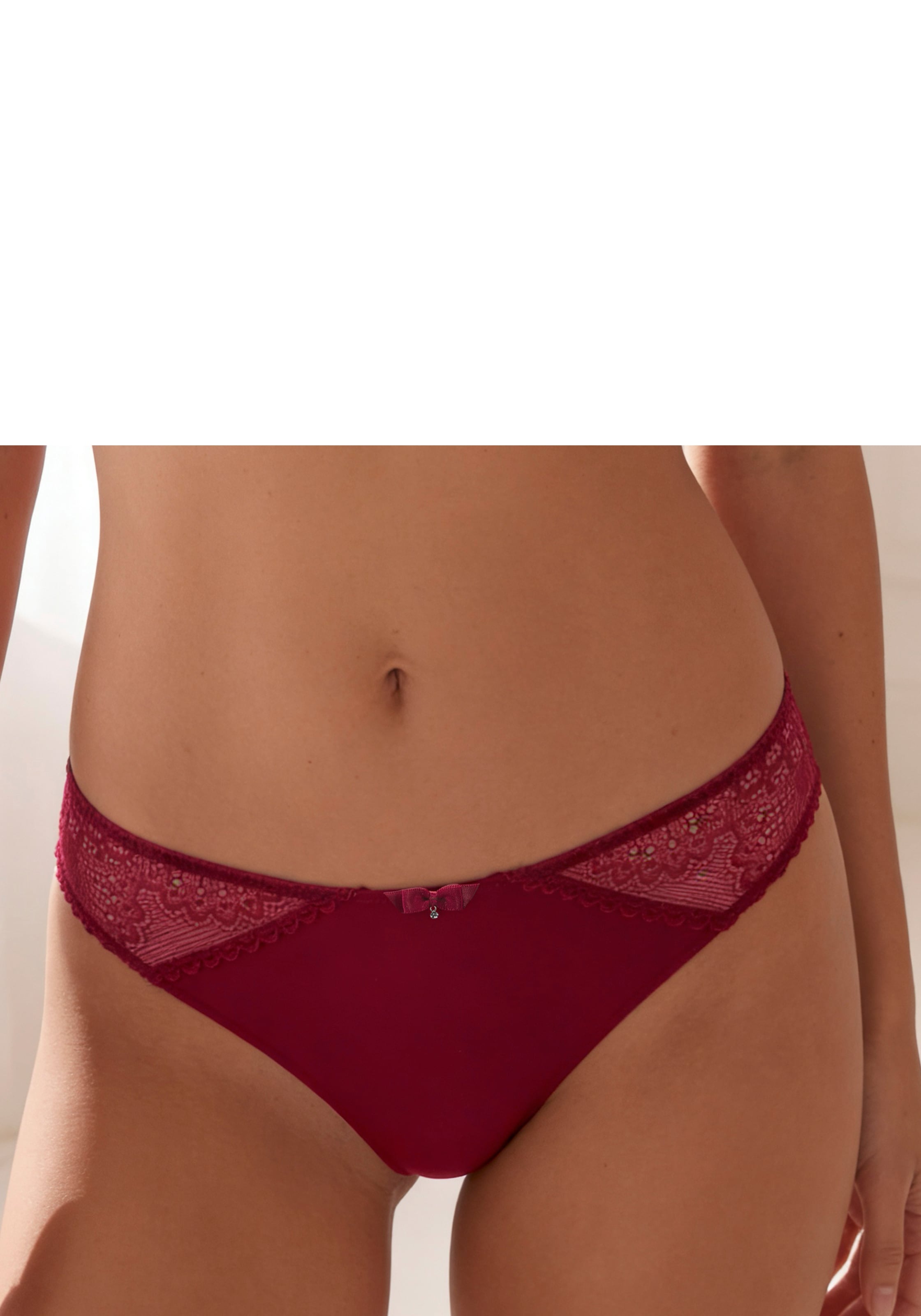 s.Oliver Slip »Denise« mit Zierschleife und kleinem Glitzeraccessoire