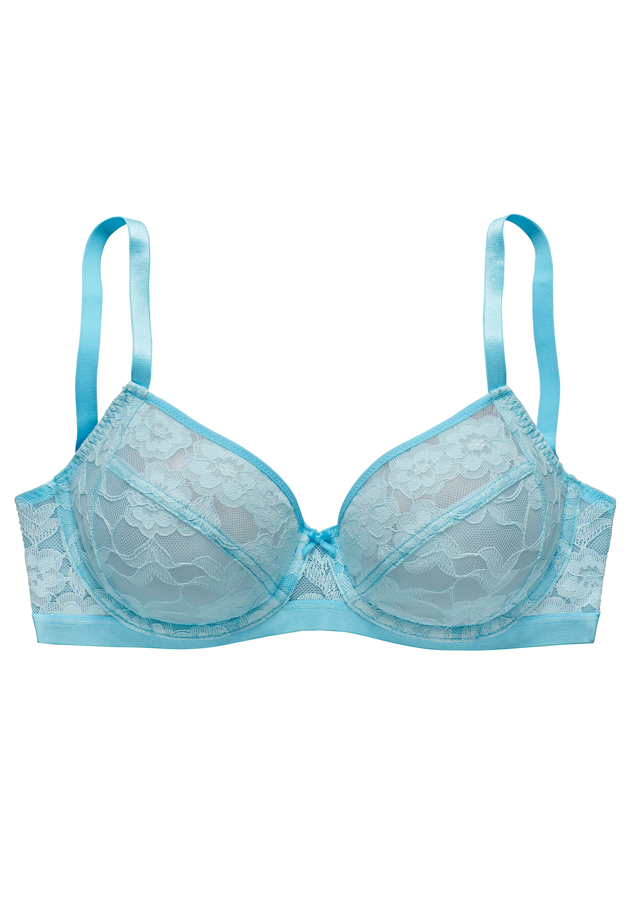 LASCANA Bügel-BH, aus zarter, elastischer Jacquardspitze und feinem Mesh, sexy Dessous