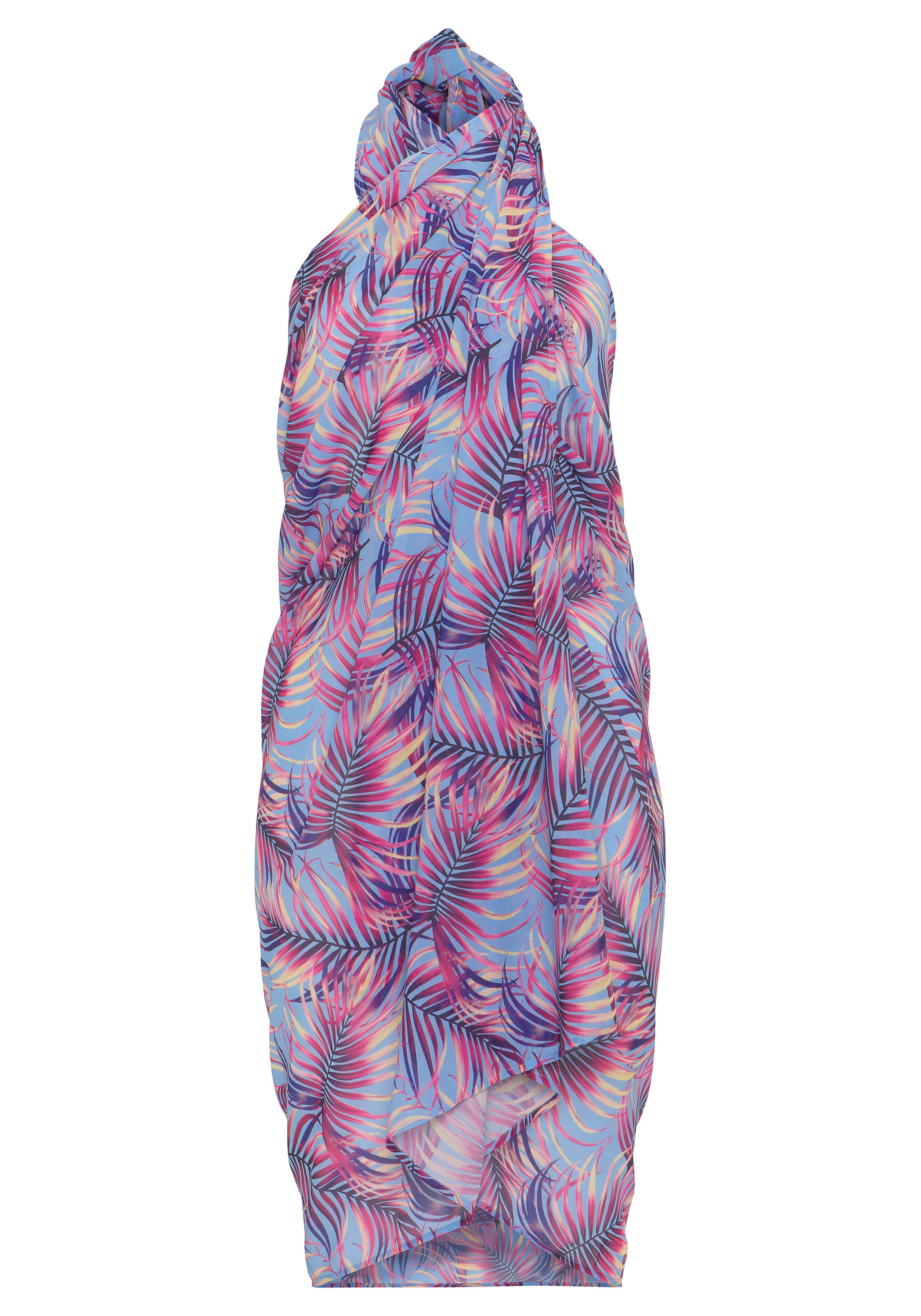 LASCANA Strandrock, mit Palmendruck, Cover-Up, Strandmode