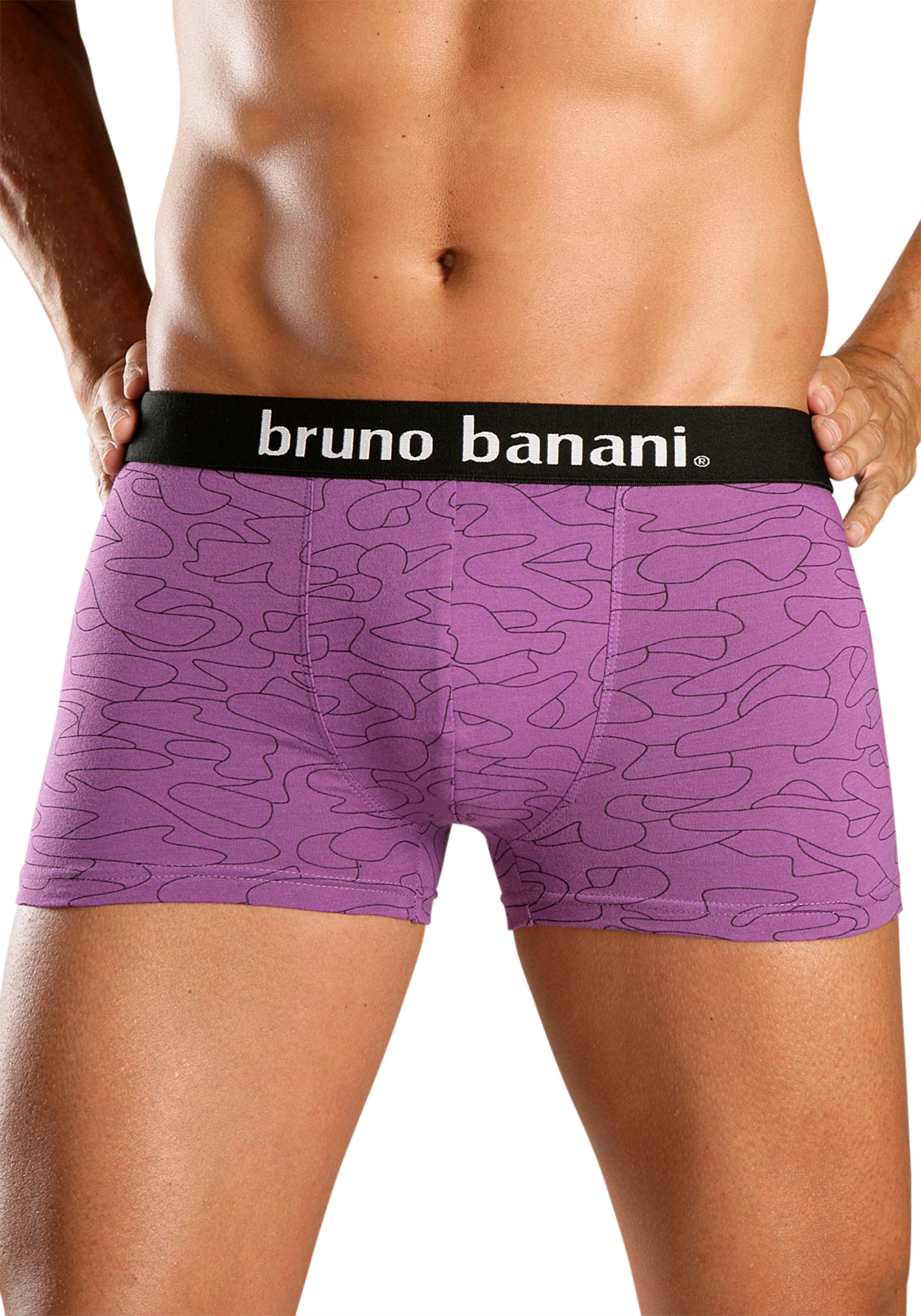 Bruno Banani Boxer »Boxershorts für Herren«, (Packung, 4 St.), mit Kontrast-Webbund