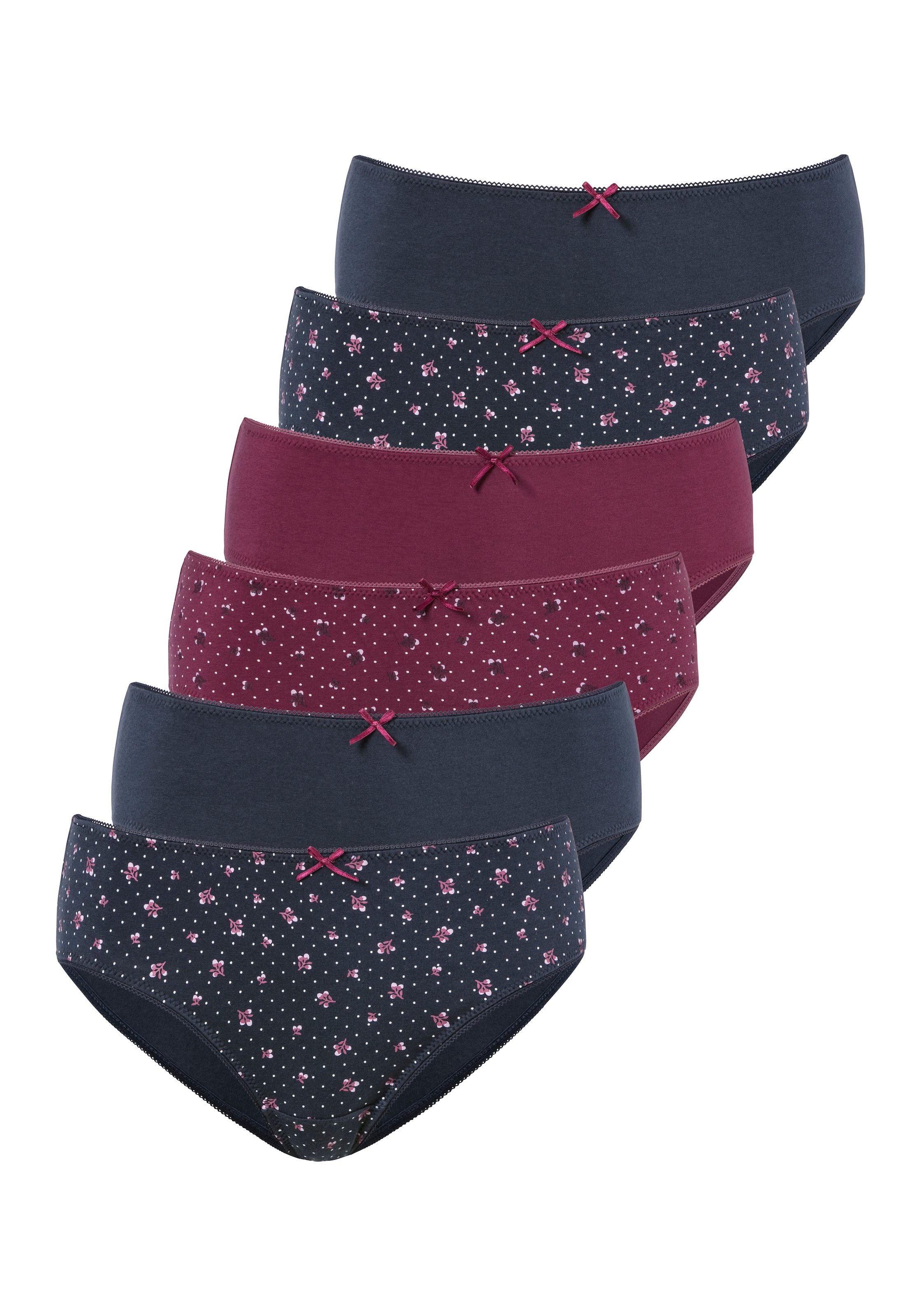 petite fleur Jazz-Pants Slips, (6er-Pack), aus elastischer Baumwolle