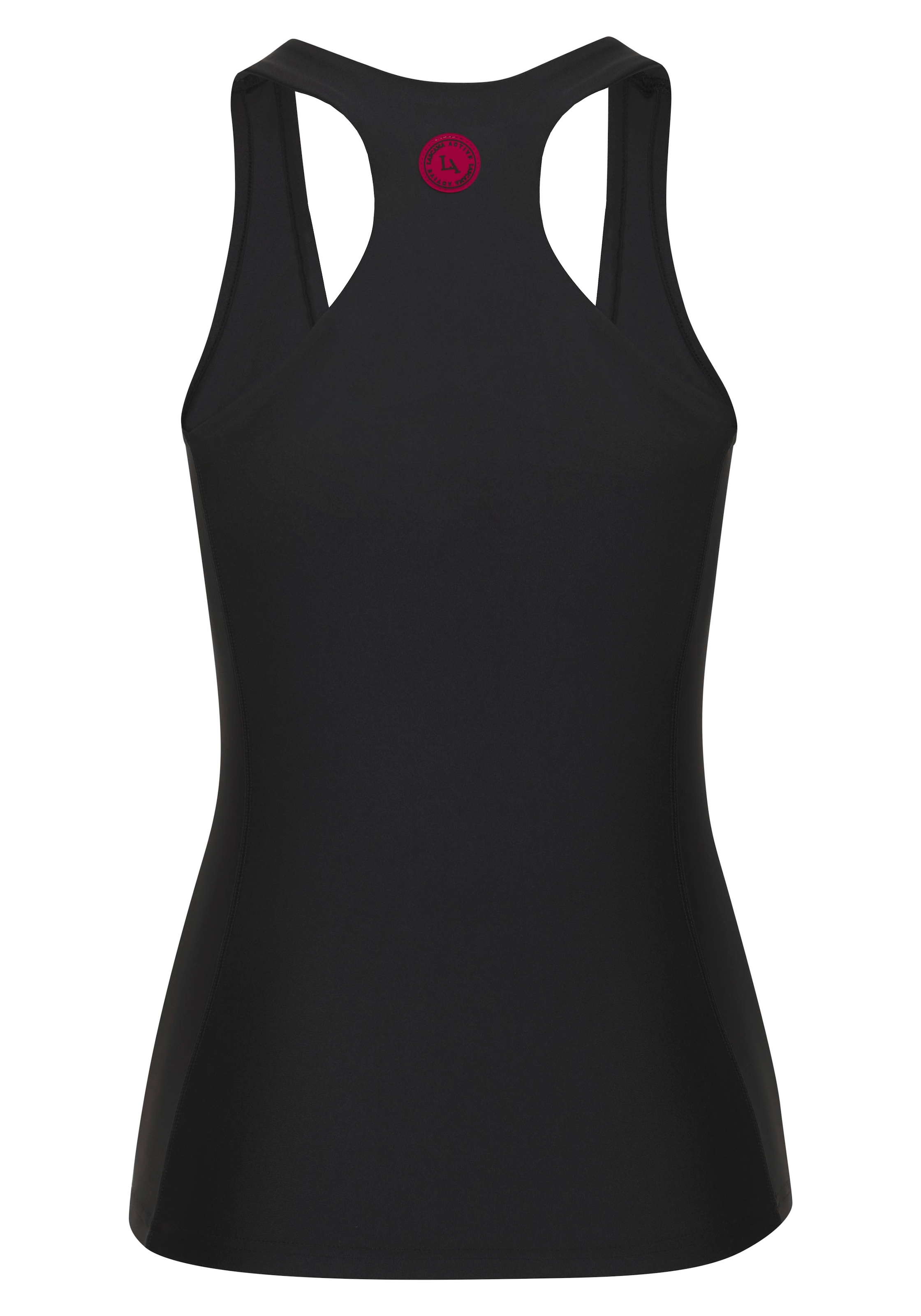 LASCANA ACTIVE Sporttop, mit Racerback und Logo-Badge