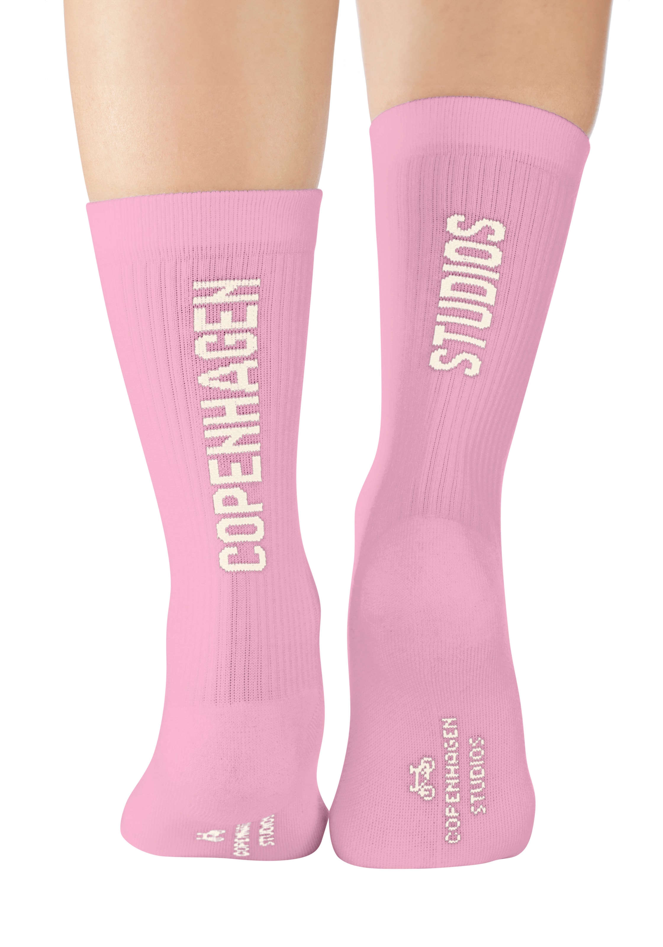 Copenhagen Studios Tennissocken, (Packung, 3 Paar), mit großem Schriftzug