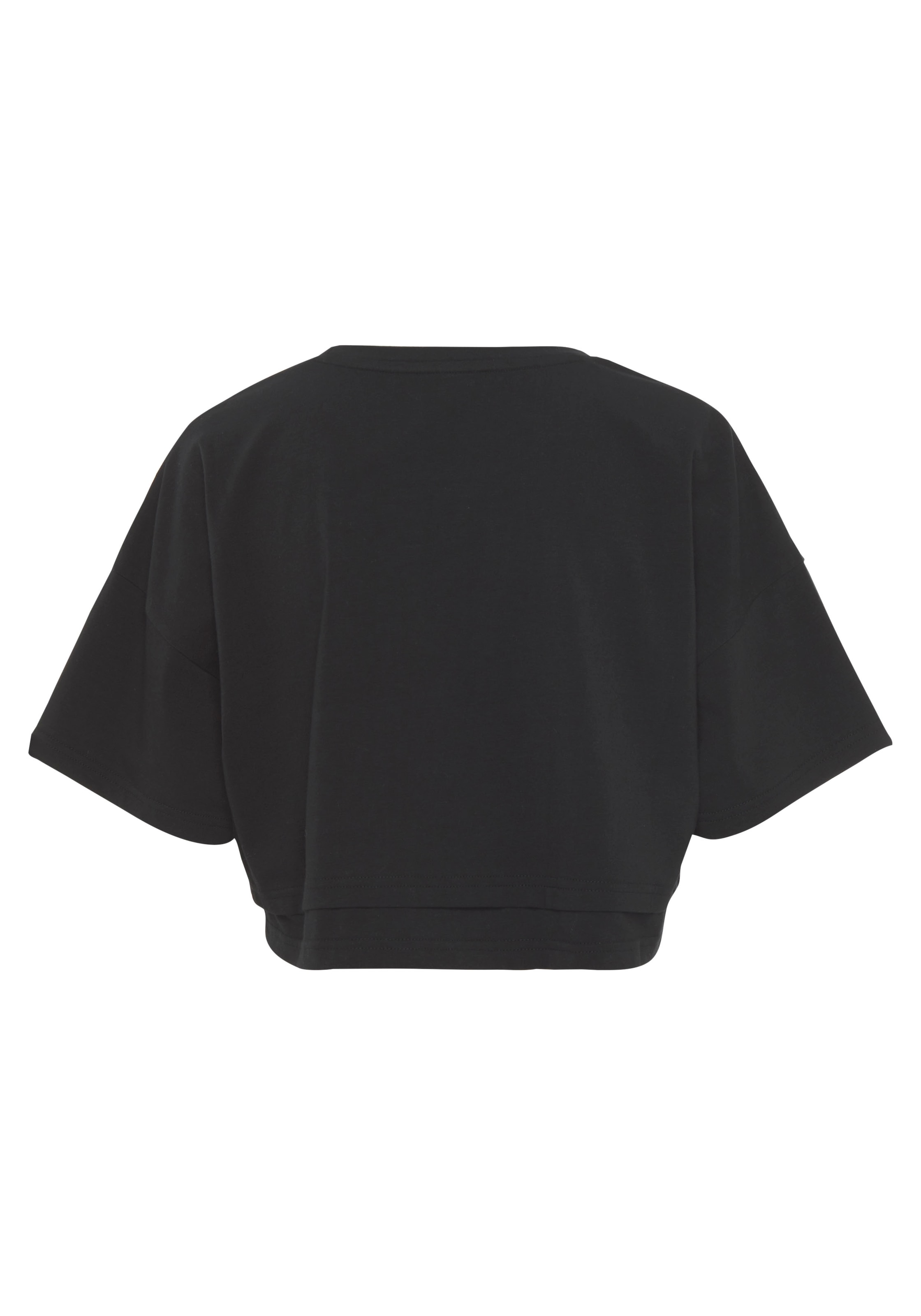 LASCANA Kurzarmshirt, mit kastigem Schnitt und Lagen-Look