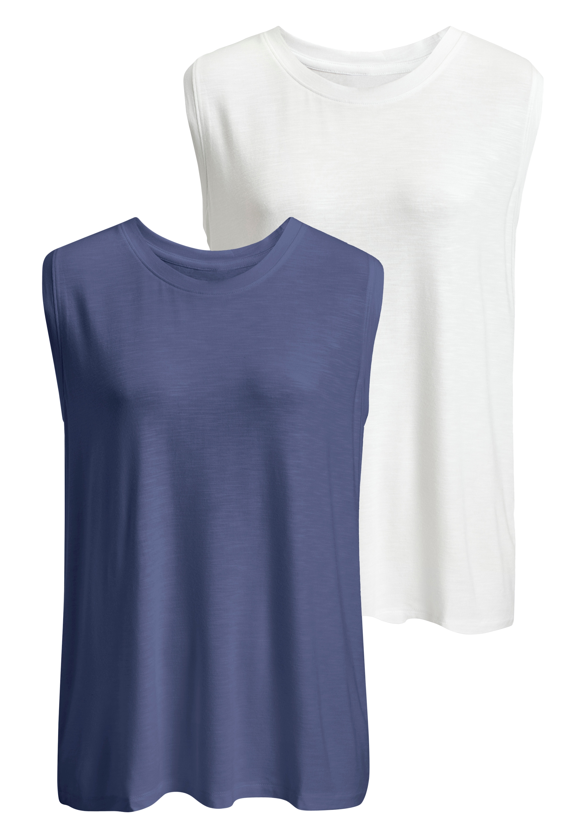 Beachtime by Lascana Shirttop »mit breiten Schultern« aus luftiger Viskose-Qualität