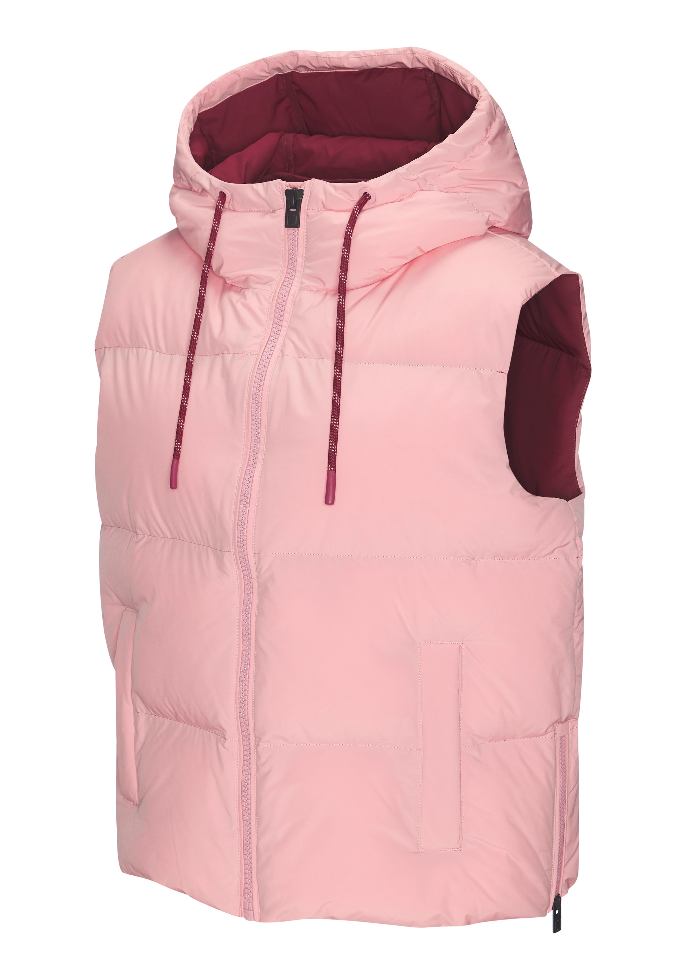 Elbsand Steppweste , mit großem Logoprint auf dem Rücken
