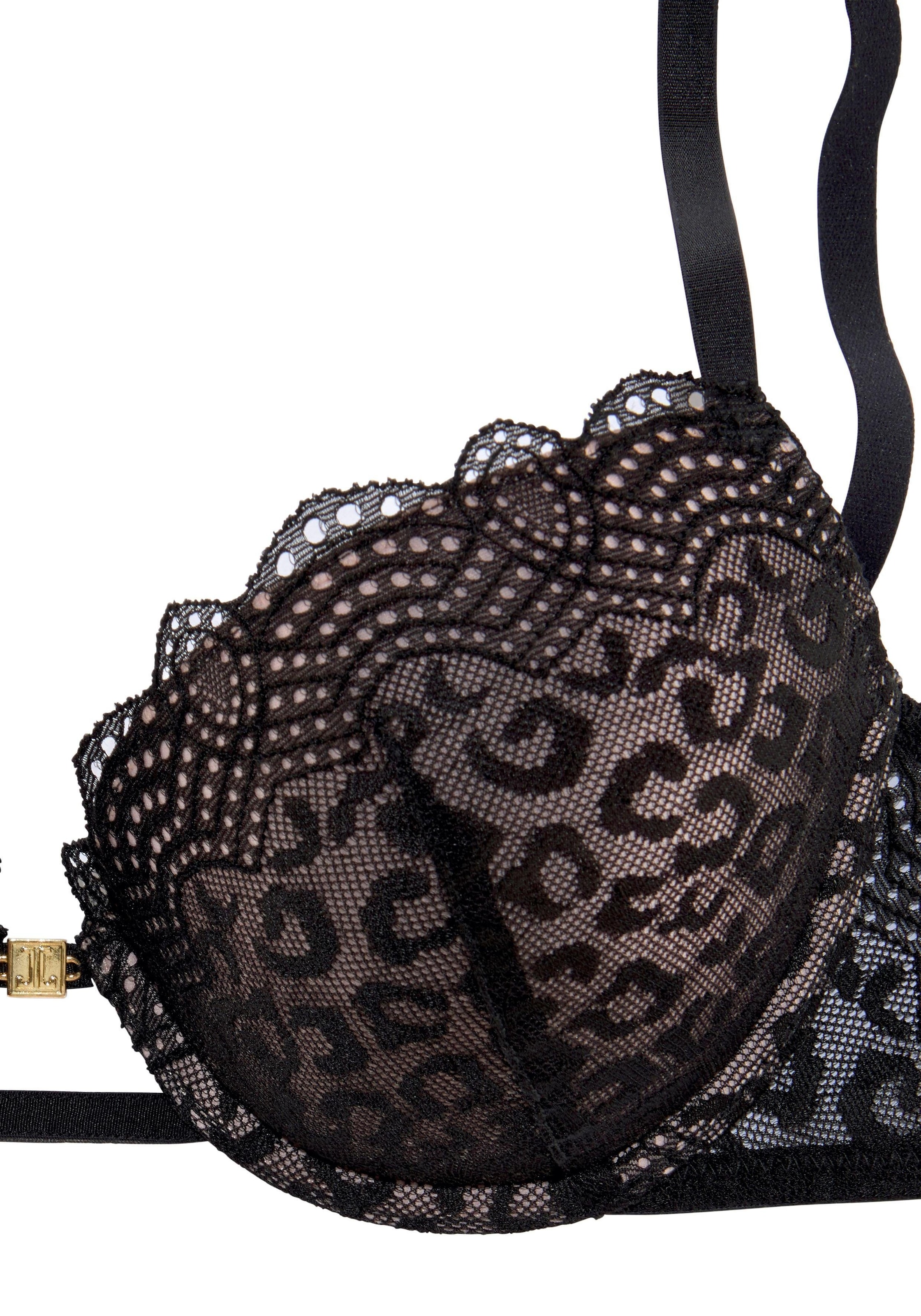 JETTE Push-up-BH, mit aufregender Leo-Spitze, sexy Dessous