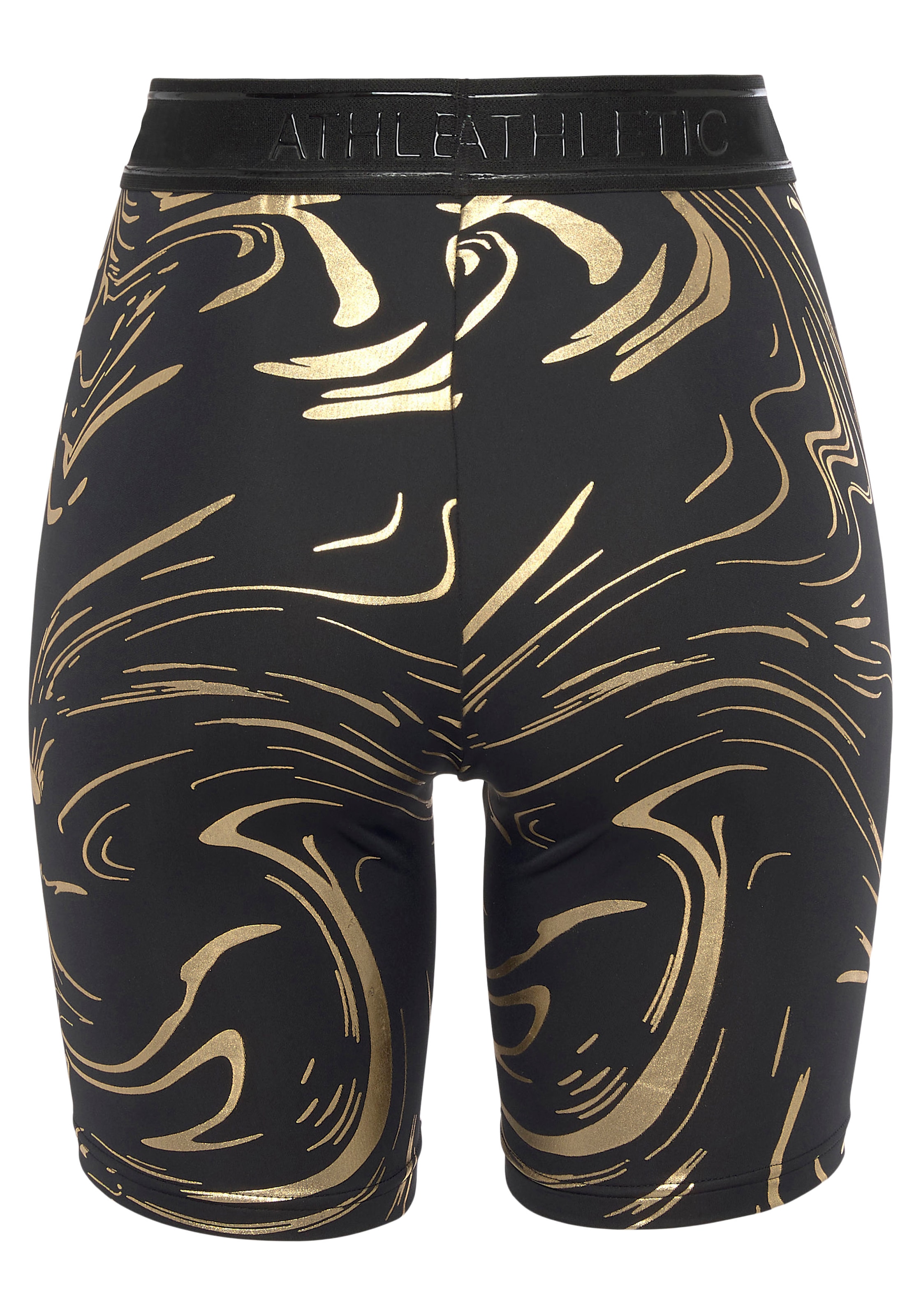 LASCANA ACTIVE Funktionsshorts, mit glänzendem 3D Schriftzug auf dem Bund