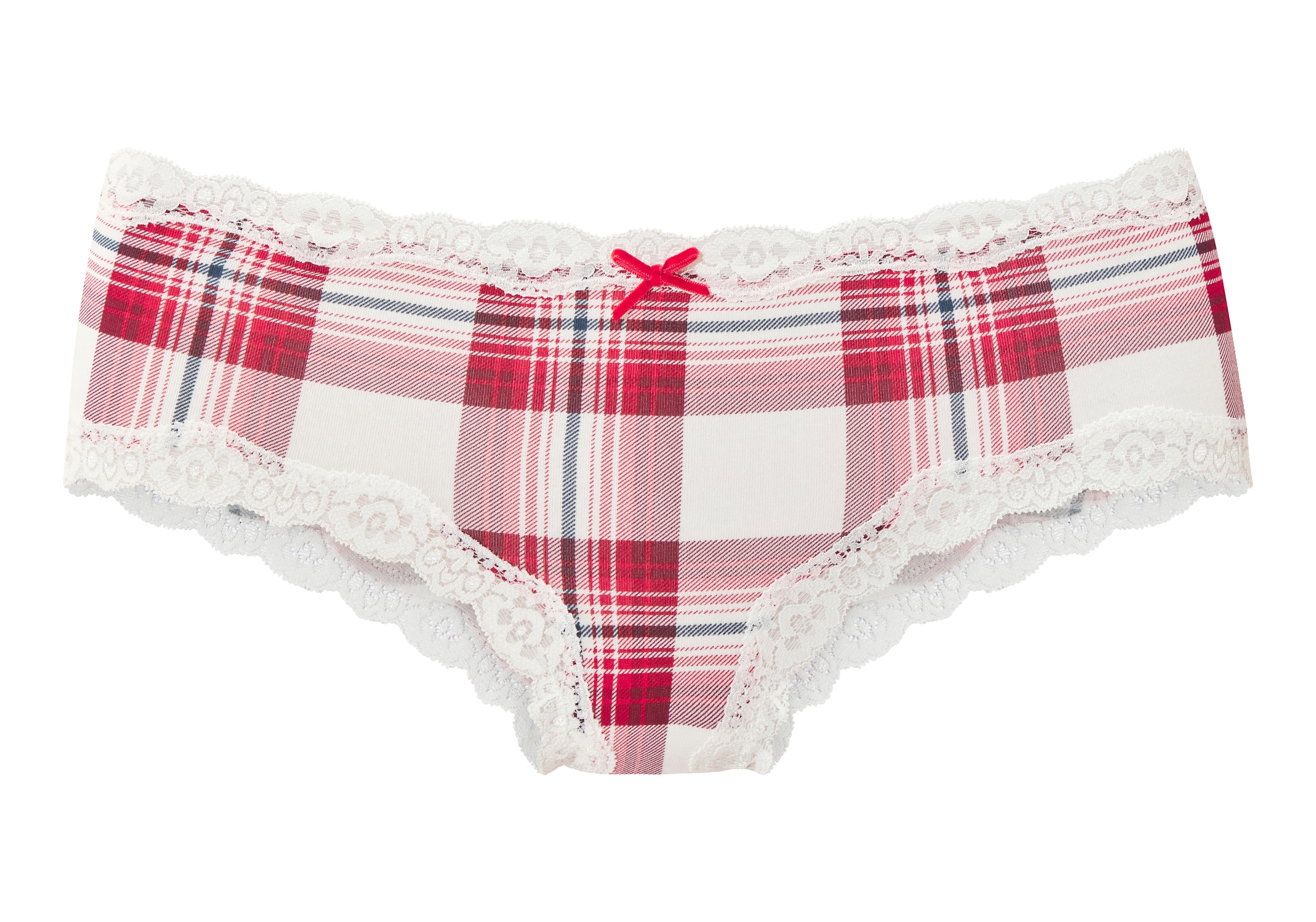 LASCANA Hipster 2er-Pack,  mit feiner Spitze und weihnachtlichen Prints