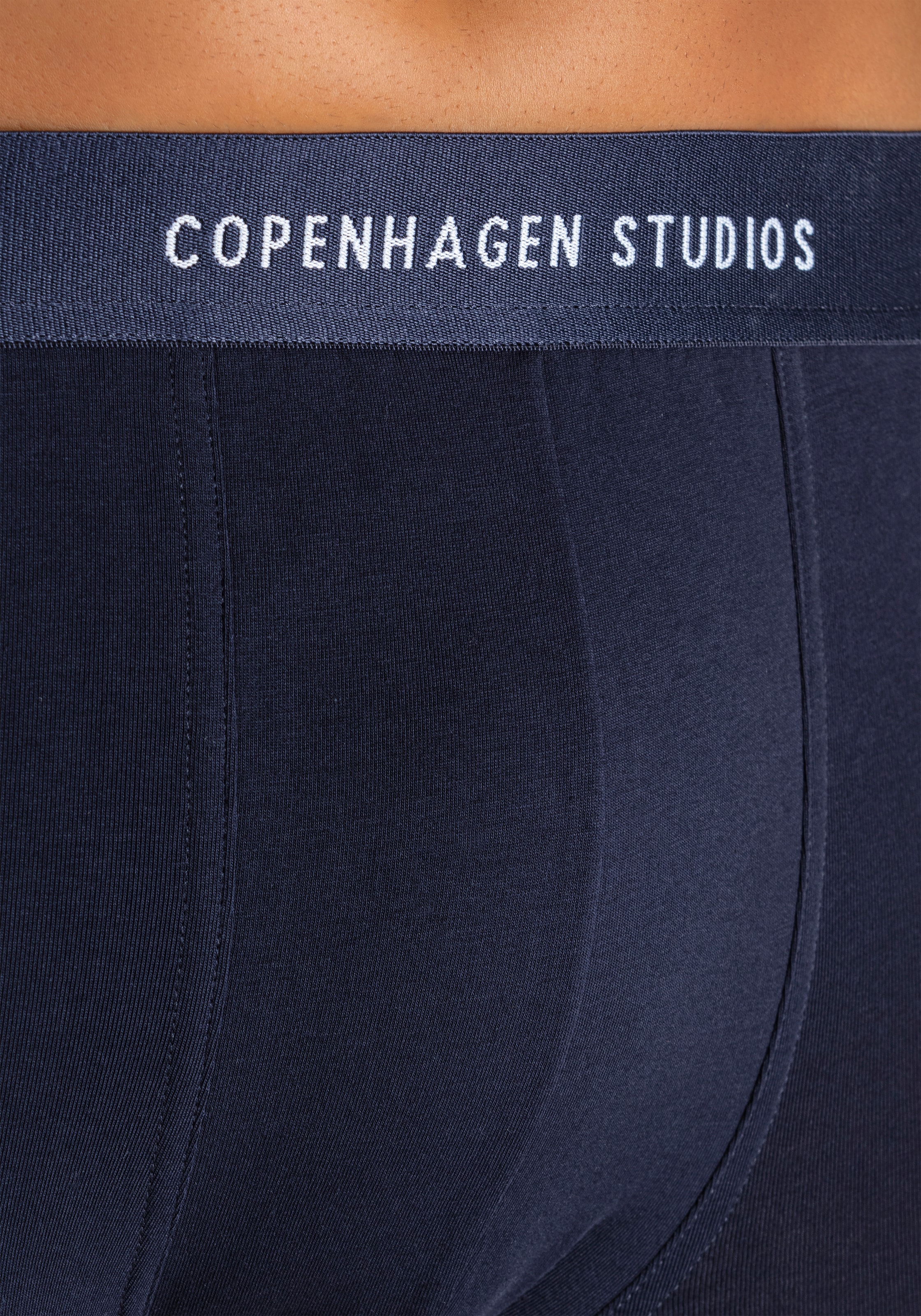 Copenhagen Studios Boxer »Boxershorts für Herren«, (3 St.), mit farbigem Logo-Bund