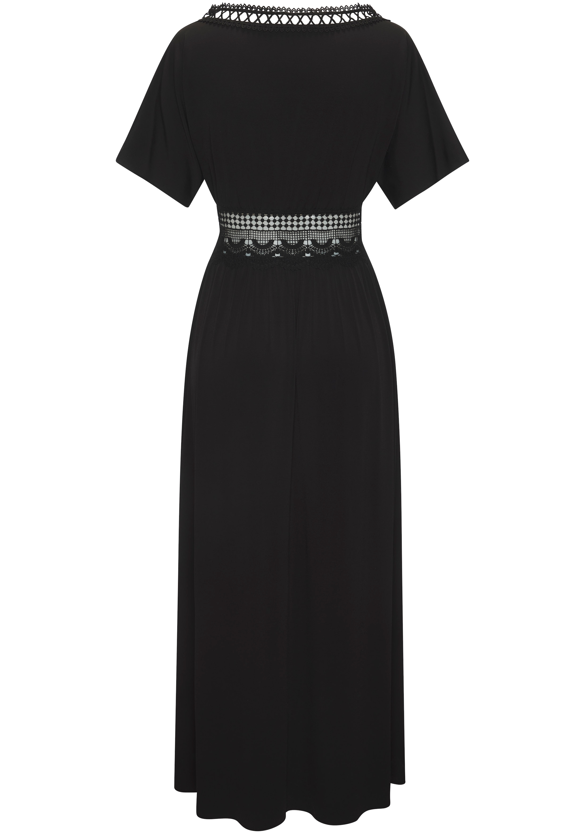 LASCANA Strandkleid, mit Spitzeneinsätzen, bügelfreie Qualität