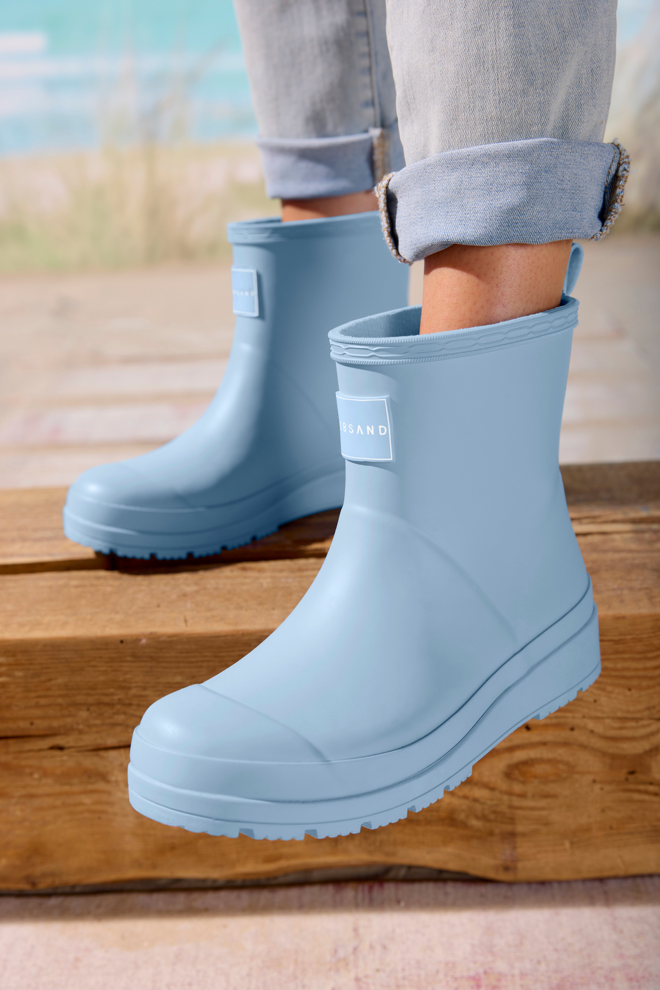 Elbsand Gummistiefelette »Boots,«  aus wasserdichtem Material, Gummistiefel, Schlupfstiefel