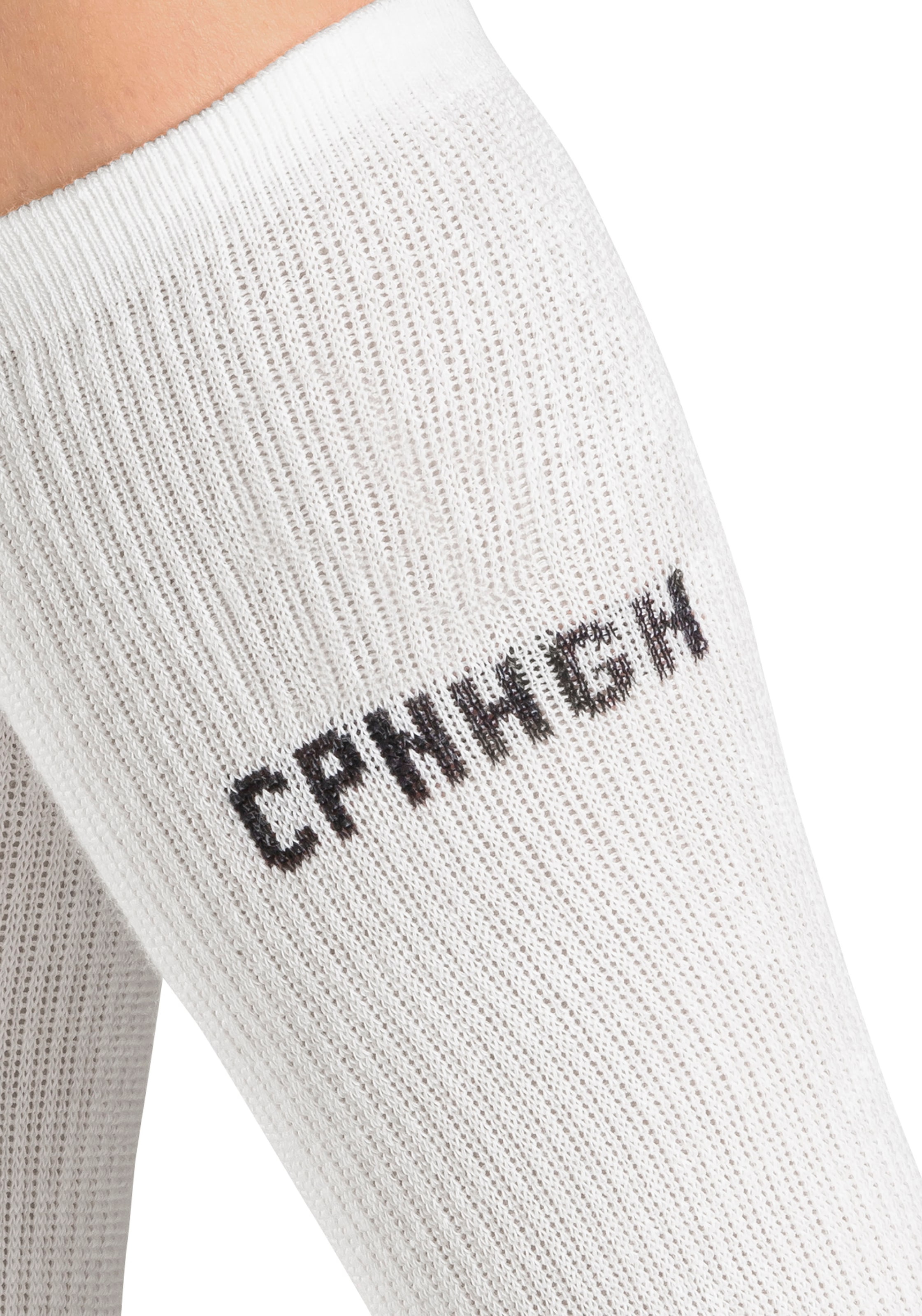 Copenhagen Studios Basicsocken, (Packung, 3 Paar), mit Rippstruktur und Stickerei