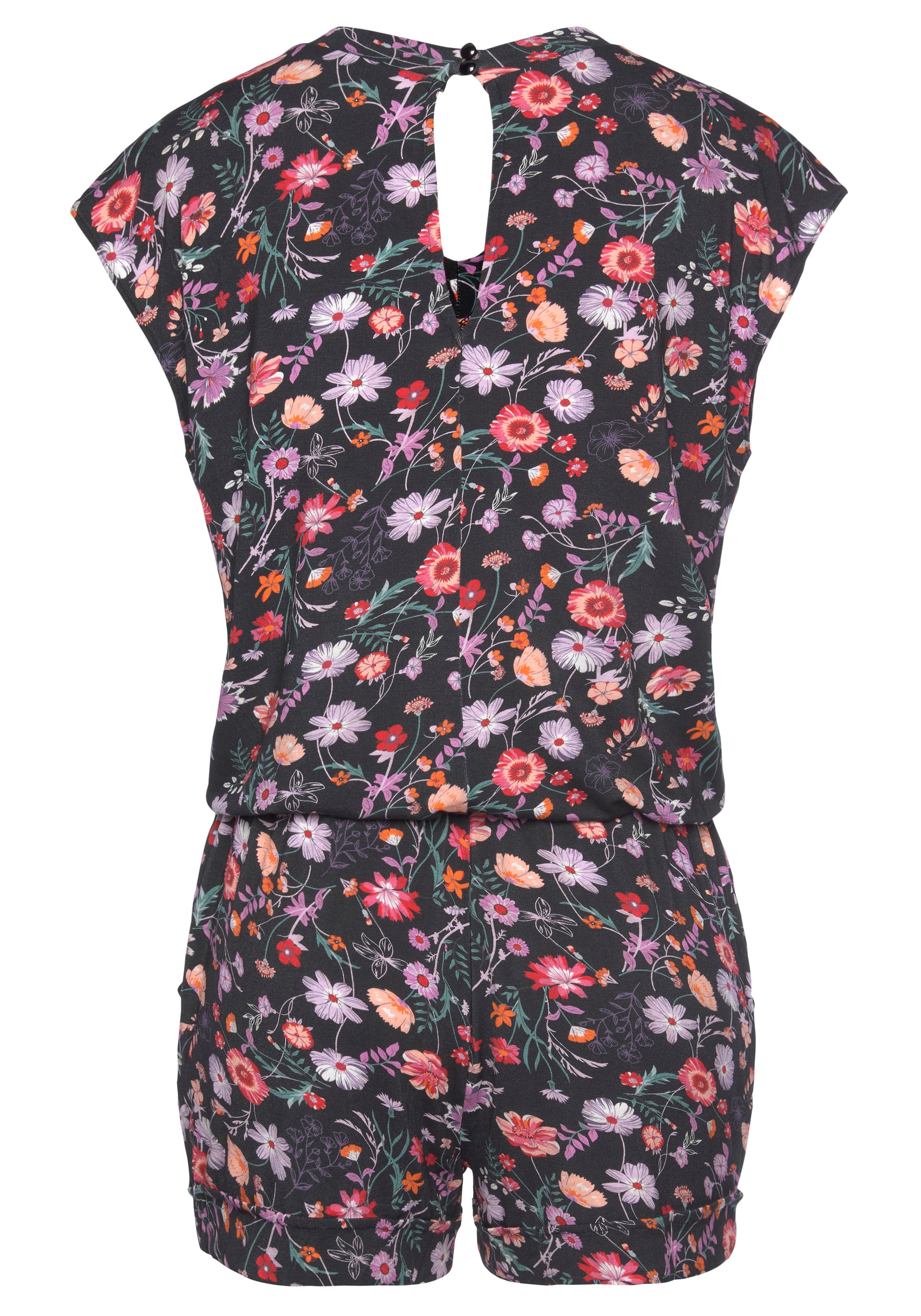 LASCANA Kurzoverall, mit Blumendruck