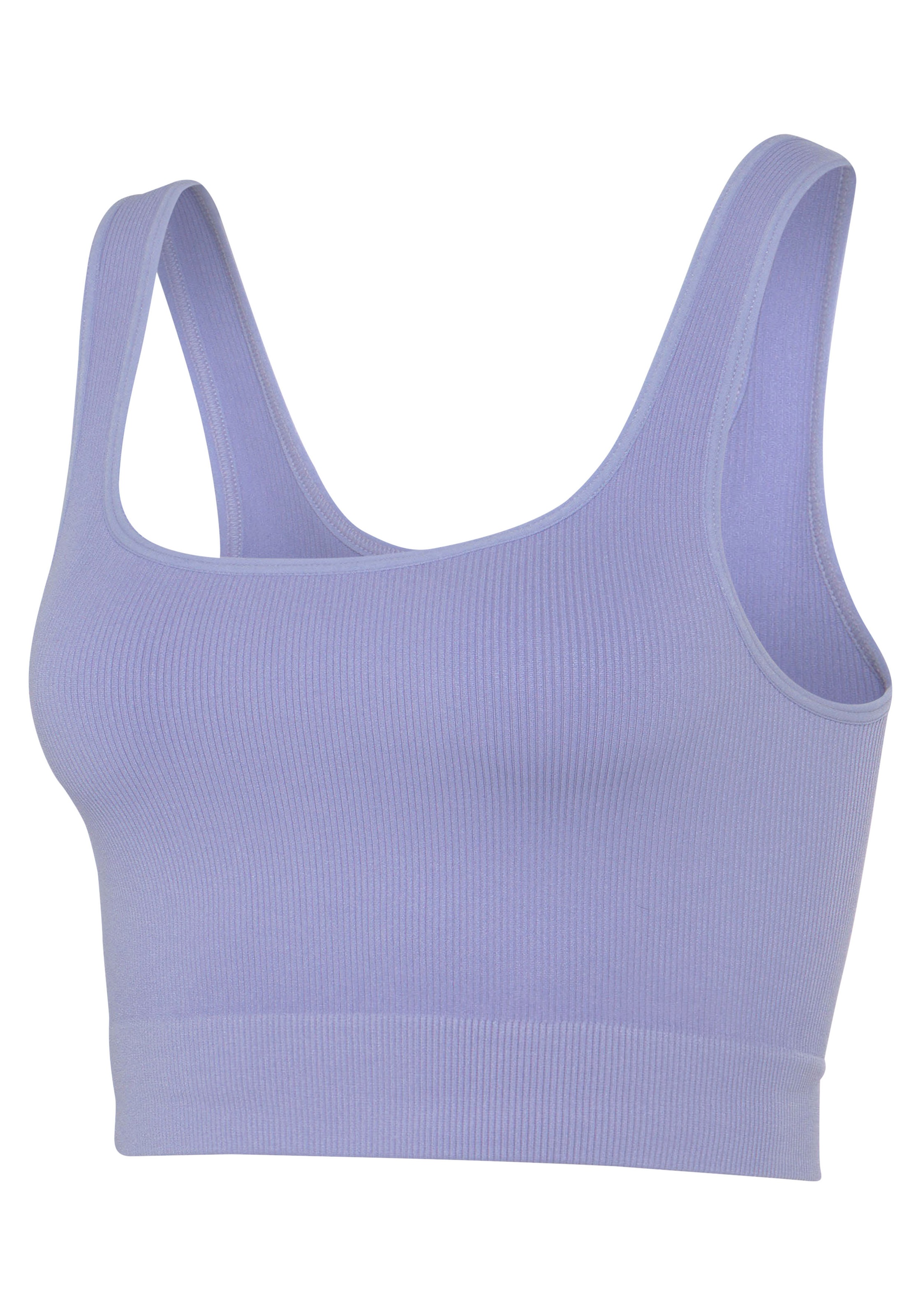 LASCANA Crop-Top, Seamless Top mit Rippstruktur