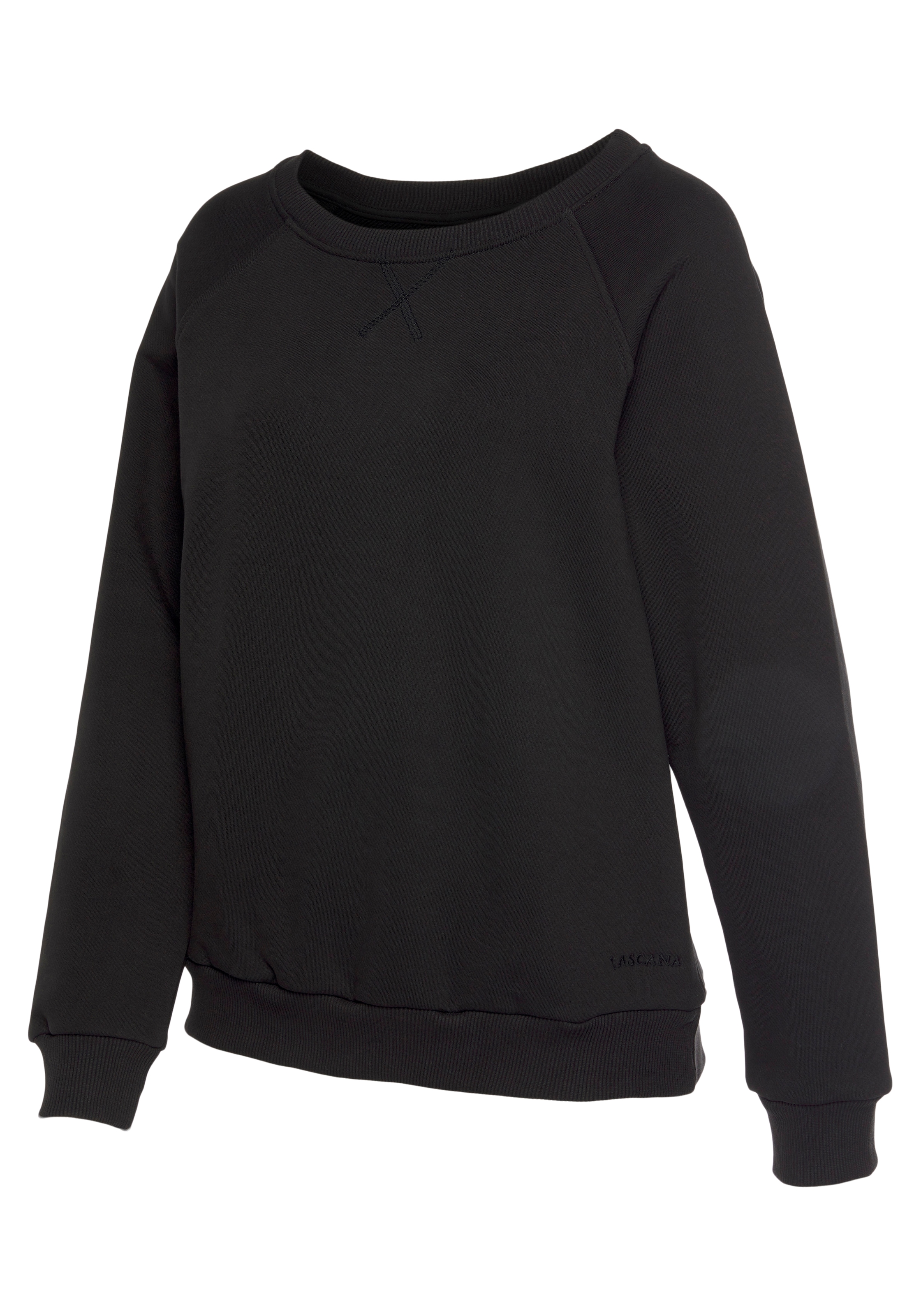 LASCANA Sweatshirt, aus organischer Baumwolle, Loungewear