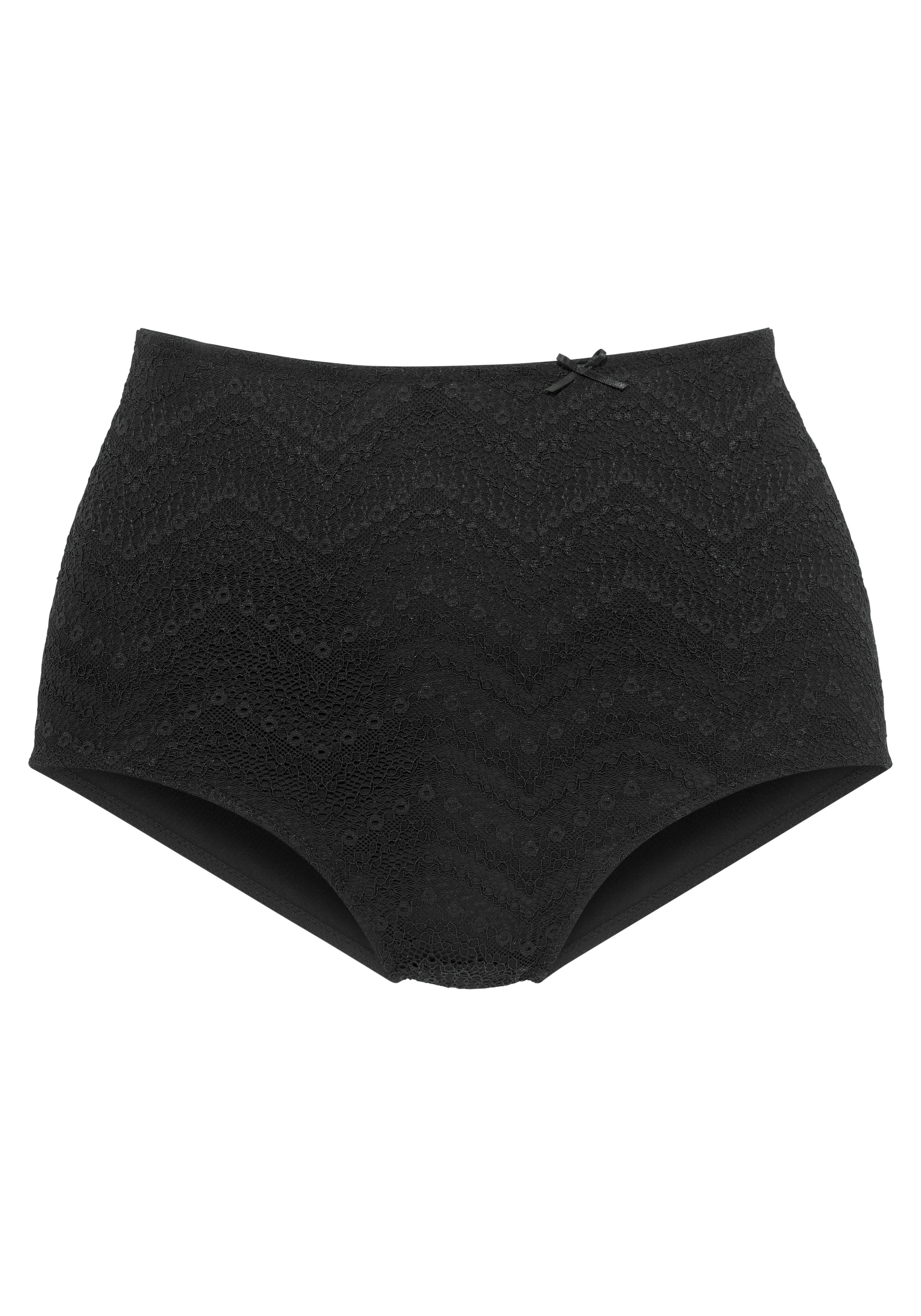 LASCANA High-Waist-Slip, aus modischem Netzmaterial