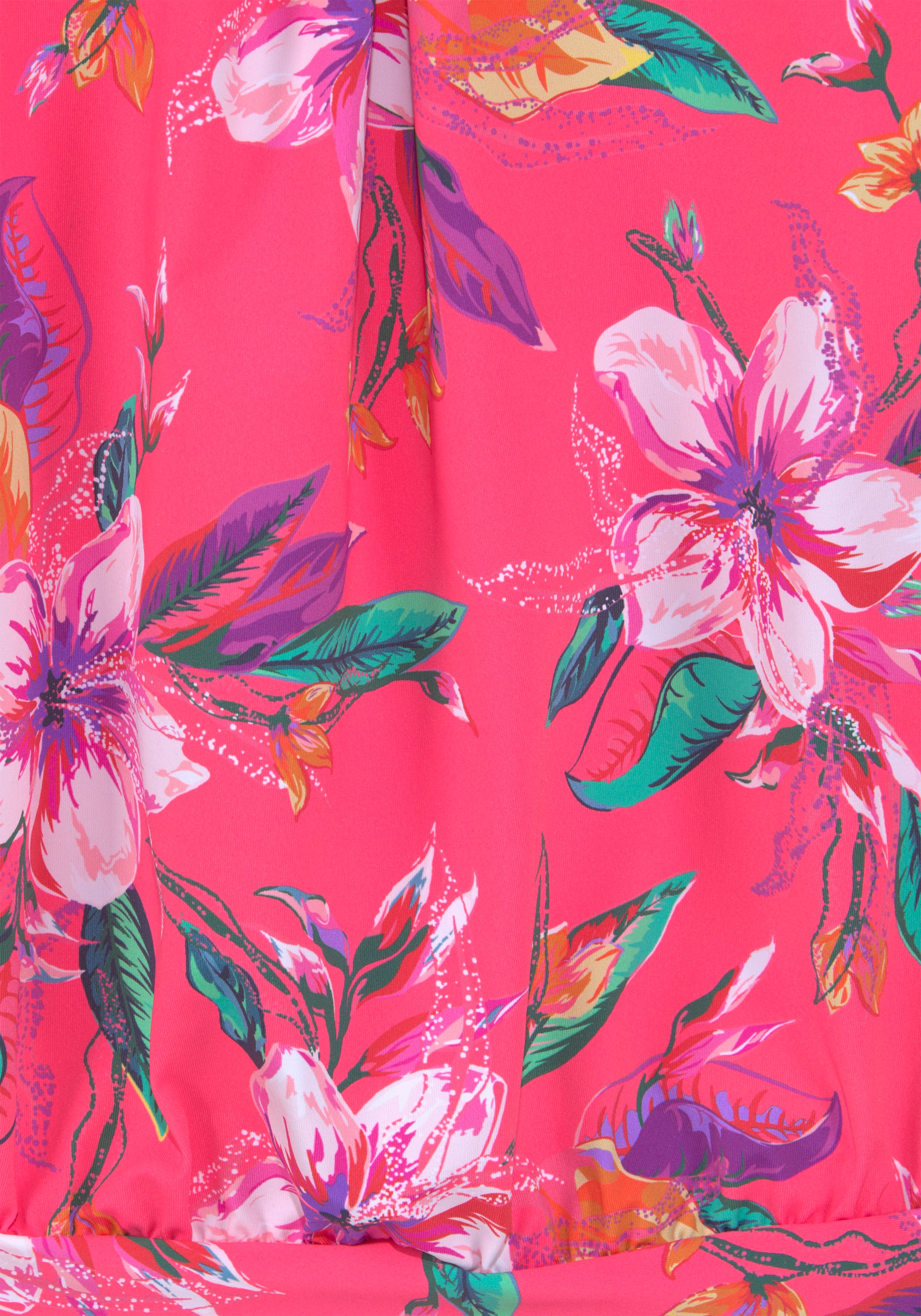 LASCANA Tankini-Top »Malia« mit lockerem Schnit und tropischem Print