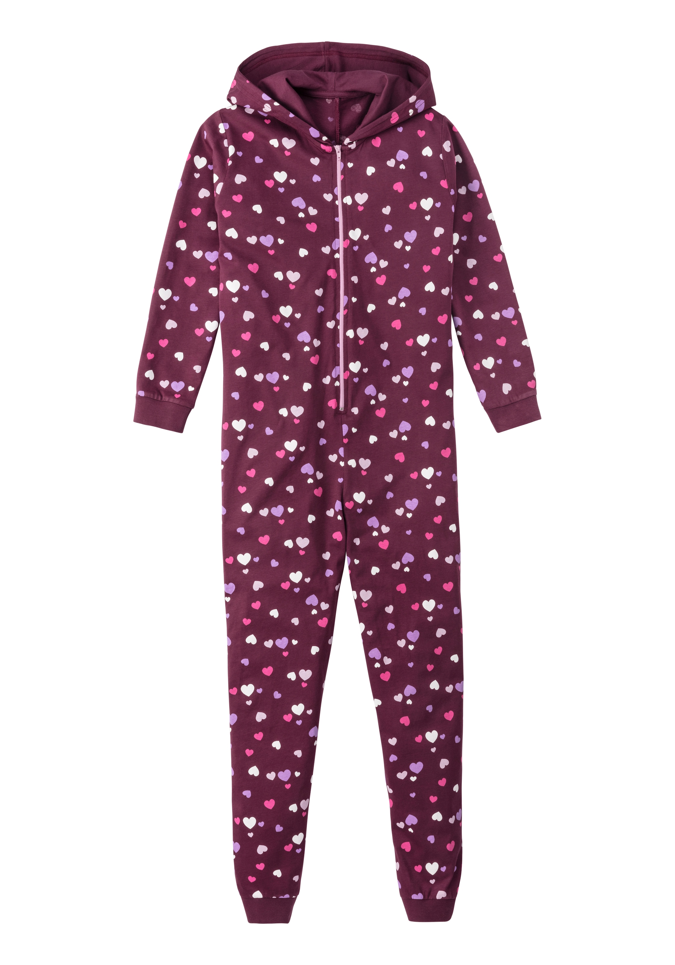 Vivance Overall, toller Einteiler zum Relaxen, mit Herzen bedruckt