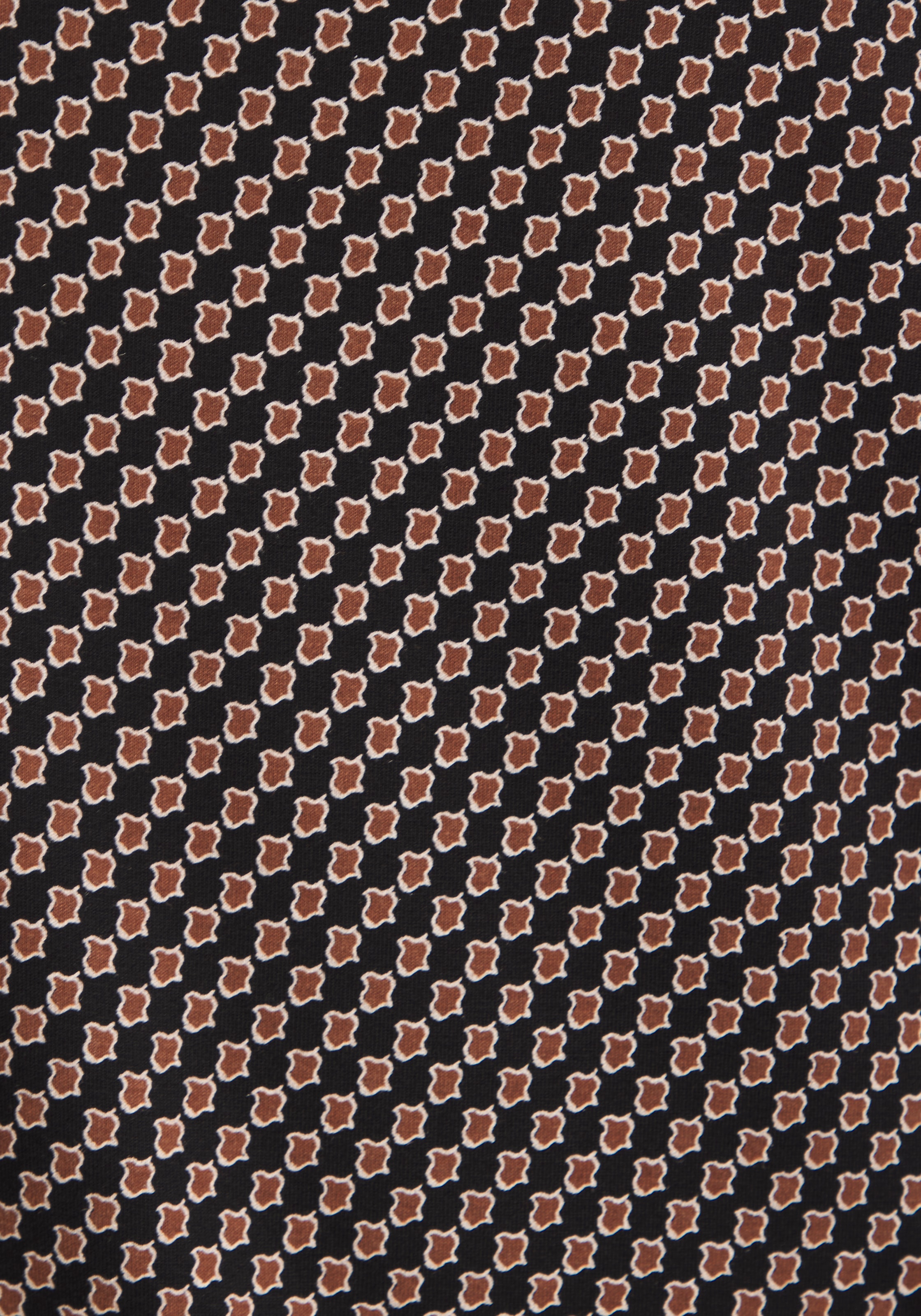 Vivance Rundhalsshirt »mit goldfarbenem Zierknopf am Ausschnitt« aus weichem Viskose-Stretch