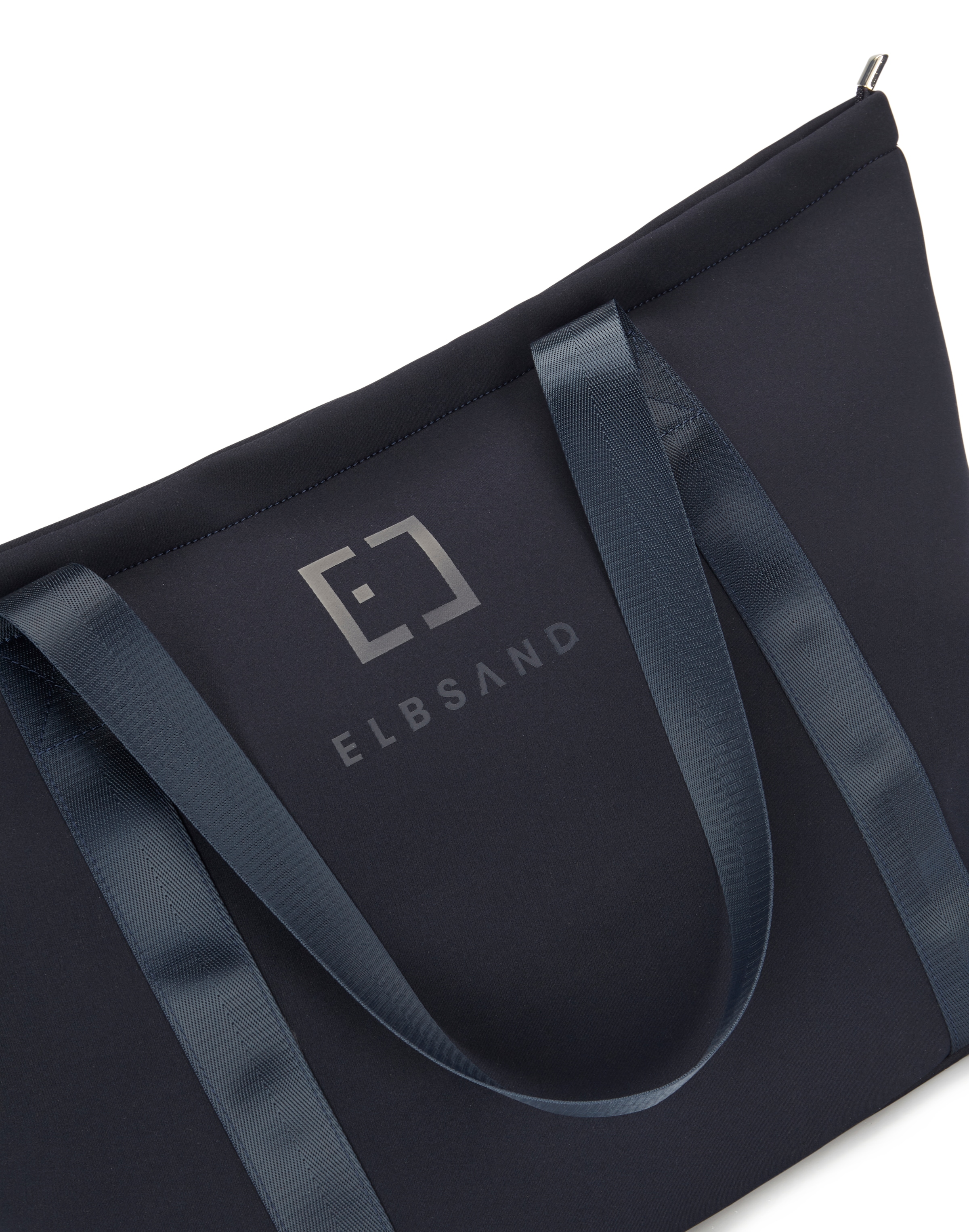 Elbsand Shopper »Schultertasche, Henkeltasche, Sommertasche, Strandtasche, Badetasche« NEU Einkaufstasche, große Handtasche im modischen Neopren-Look VEGAN