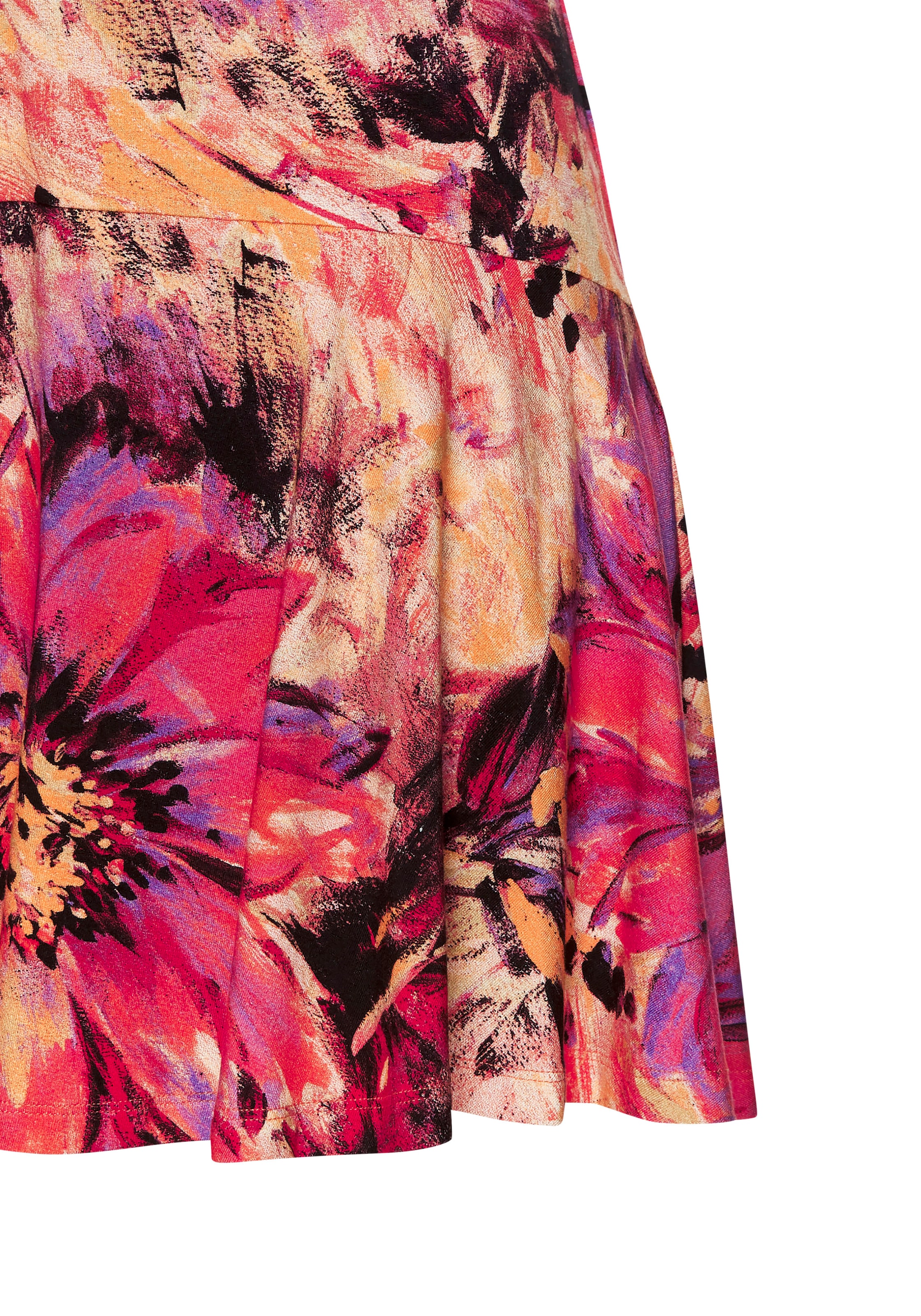 LASCANA Hosenrock, mit Alloverdruck, Skort, Rock inklusive Hose, bequemer Bund