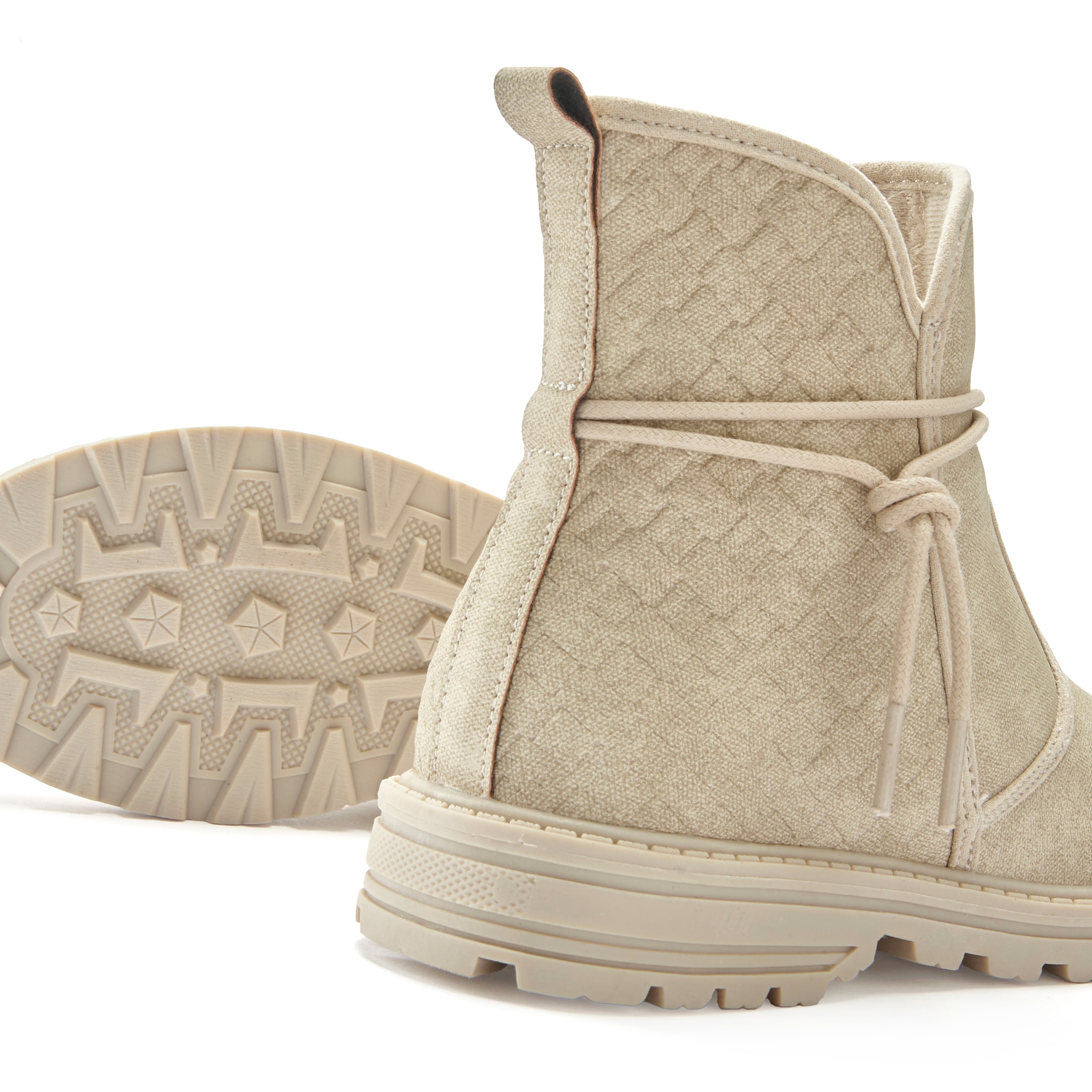 Vivance Stiefelette »Boots, Stiefel«, mit raffinierten Bindebändern VEGAN