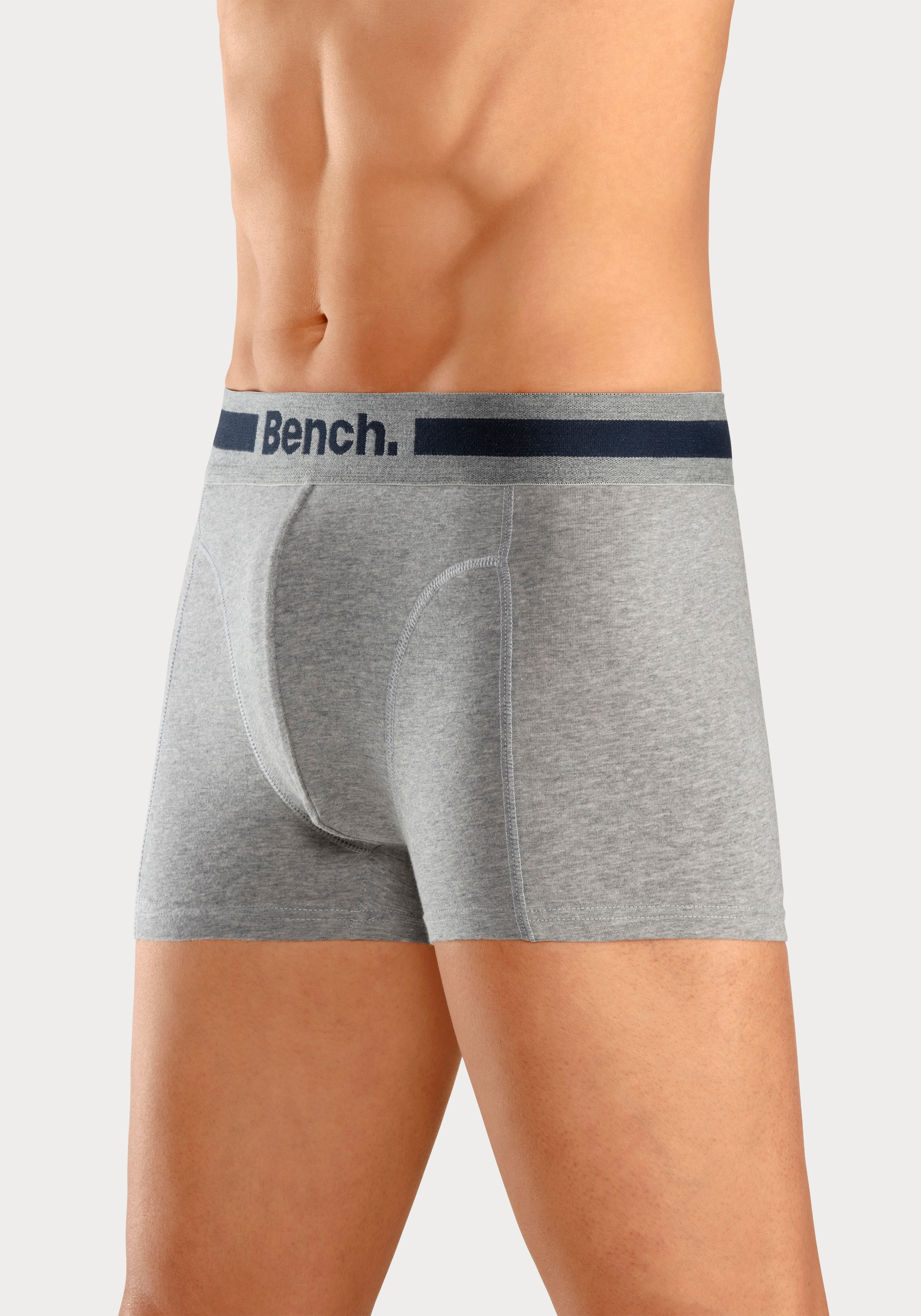 Bench. Boxer »Boxershorts für Herren«, (Packung, 4 St.), Unterhosen mit Overlock-Nähten vorn
