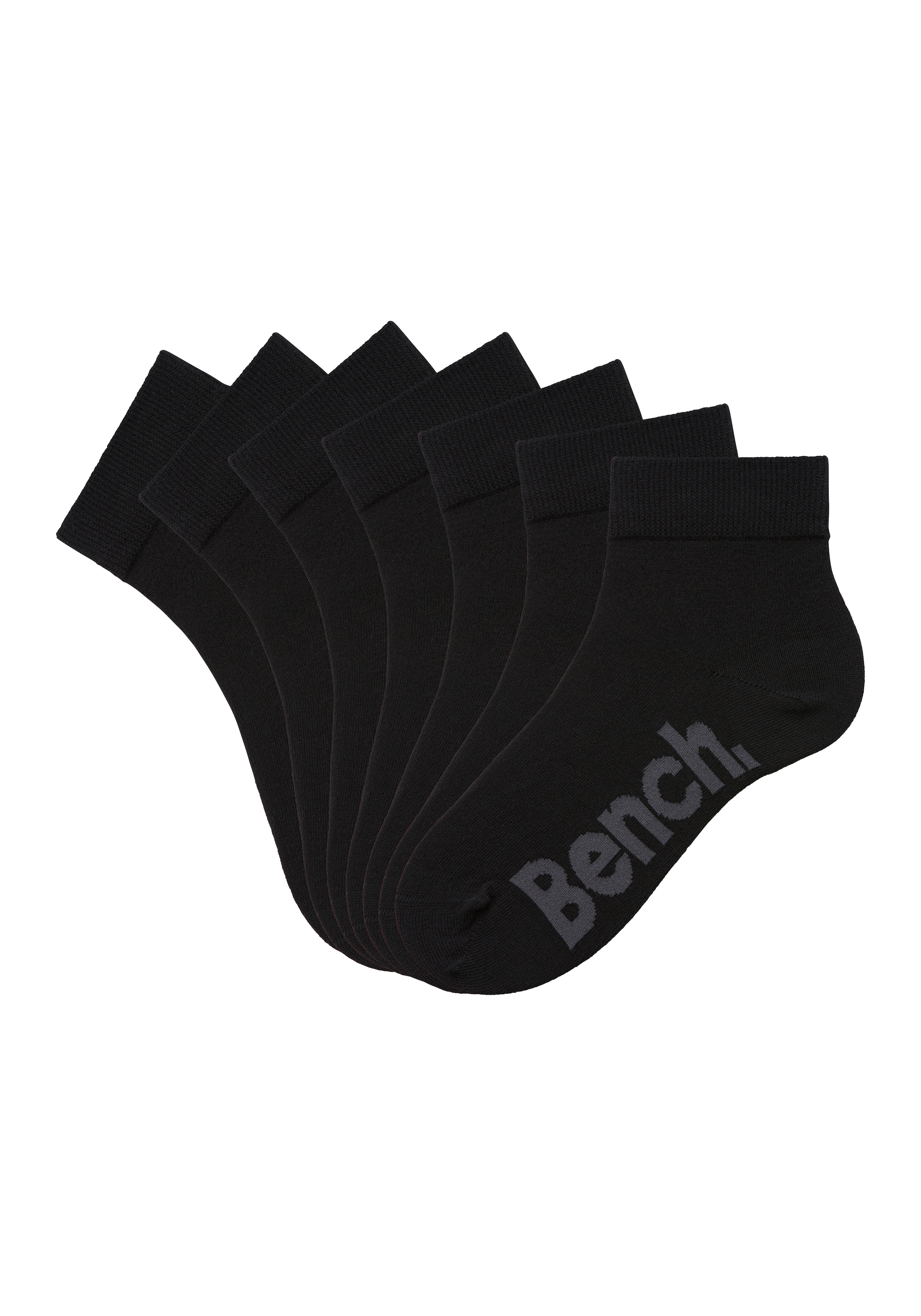Bench. Kurzsocken, (Federtasche, 7 Paar), in ansprechendem Mäppchen mit Reißverschluss