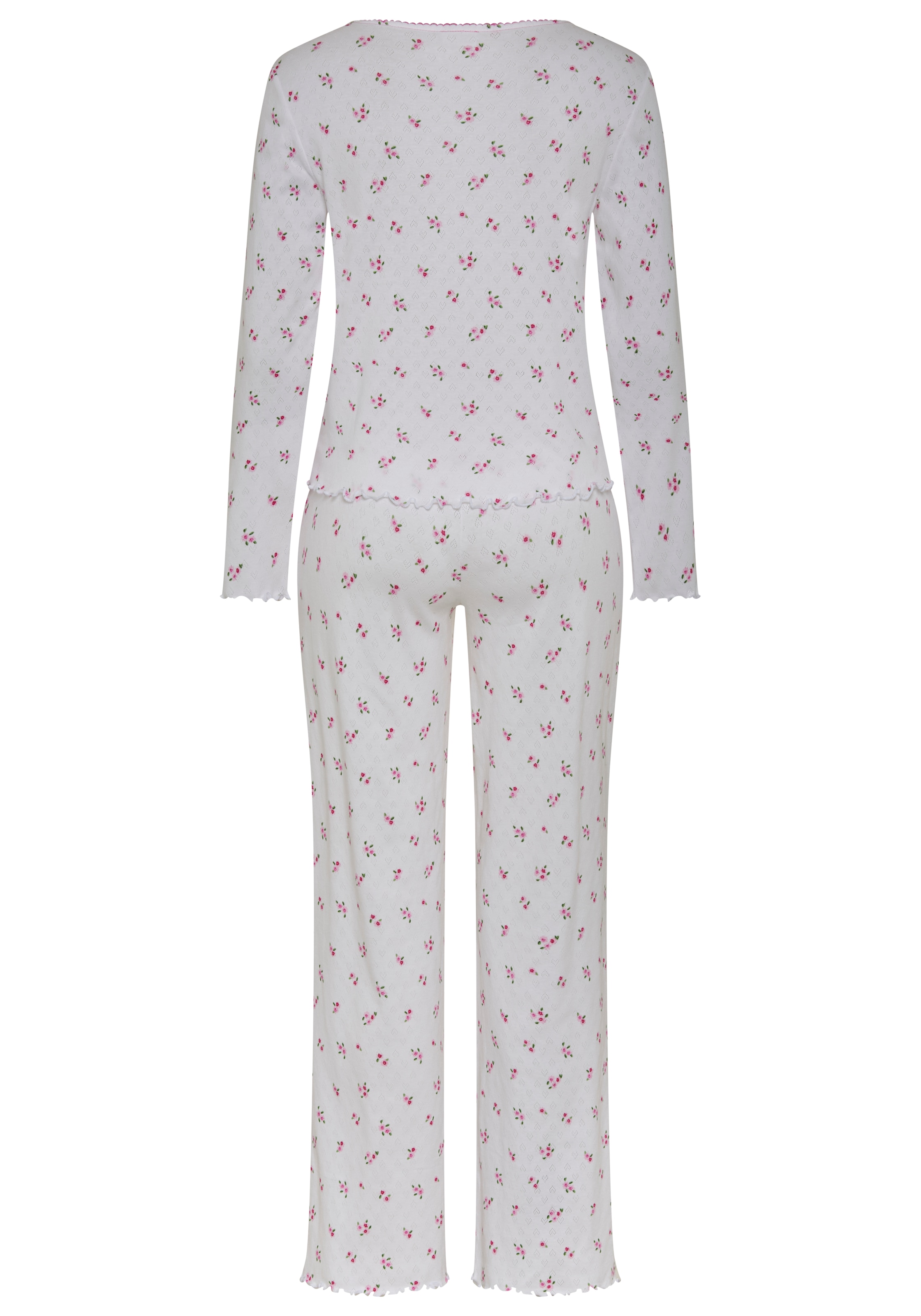 LSCN by LASCANA Pyjama 2 mit süßen Zierschleifen
