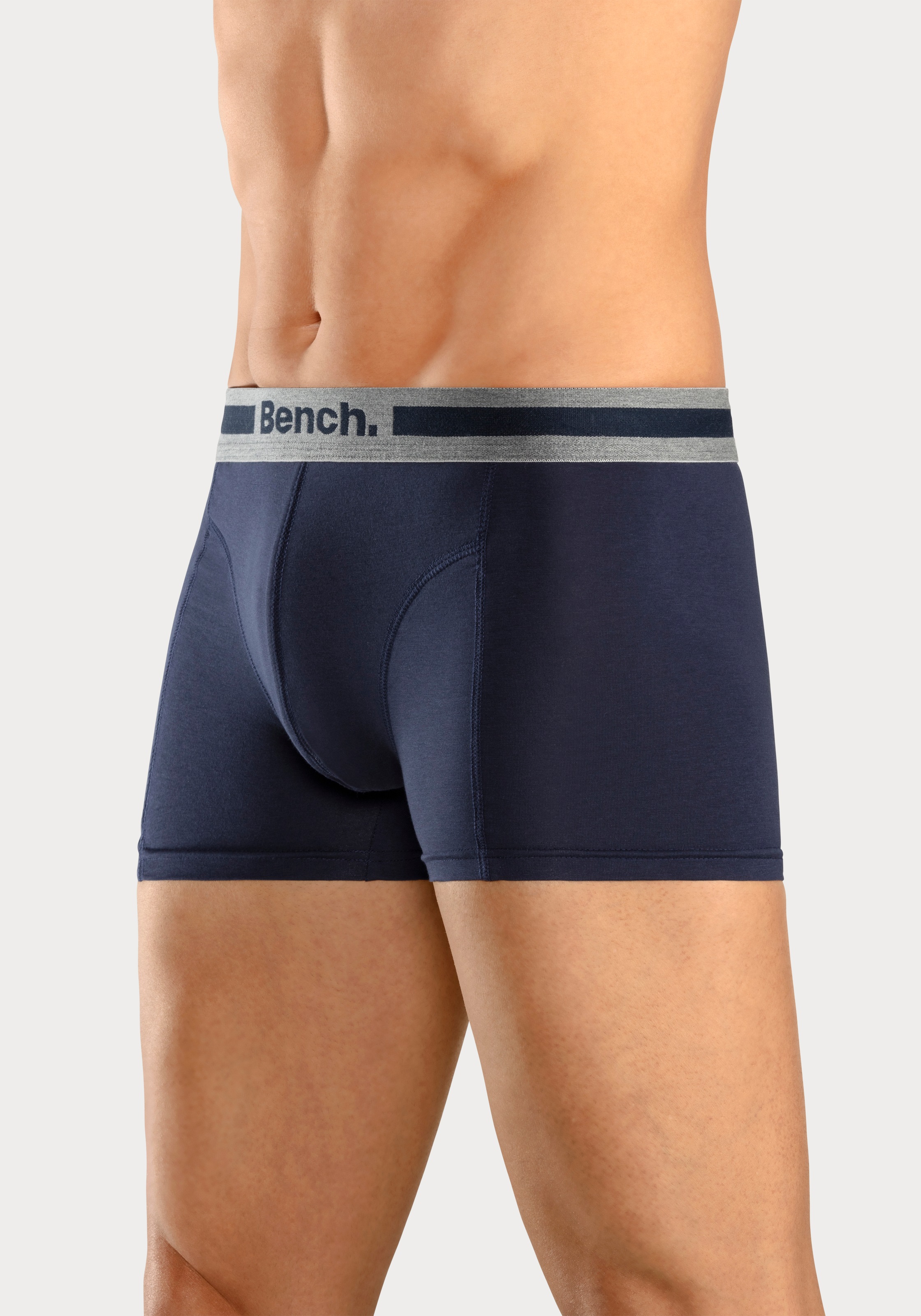 Bench. Boxer »Boxershorts für Herren«, (Packung, 4 St.), Unterhosen mit Overlock-Nähten vorn
