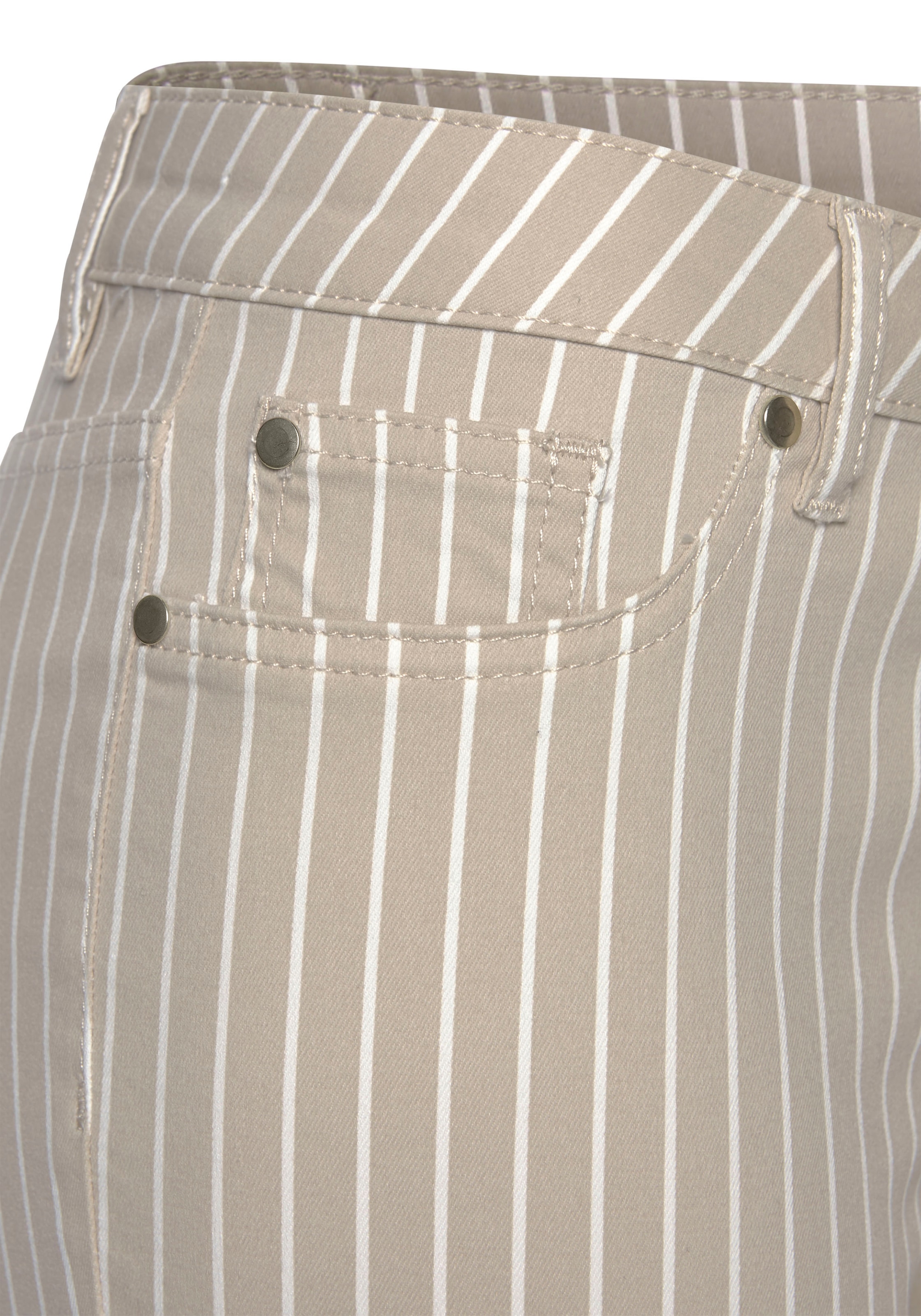 LASCANA 7/8-Jeggings, mit Streifenprint in Slim-Fit-Form, Superstretch-Qualität