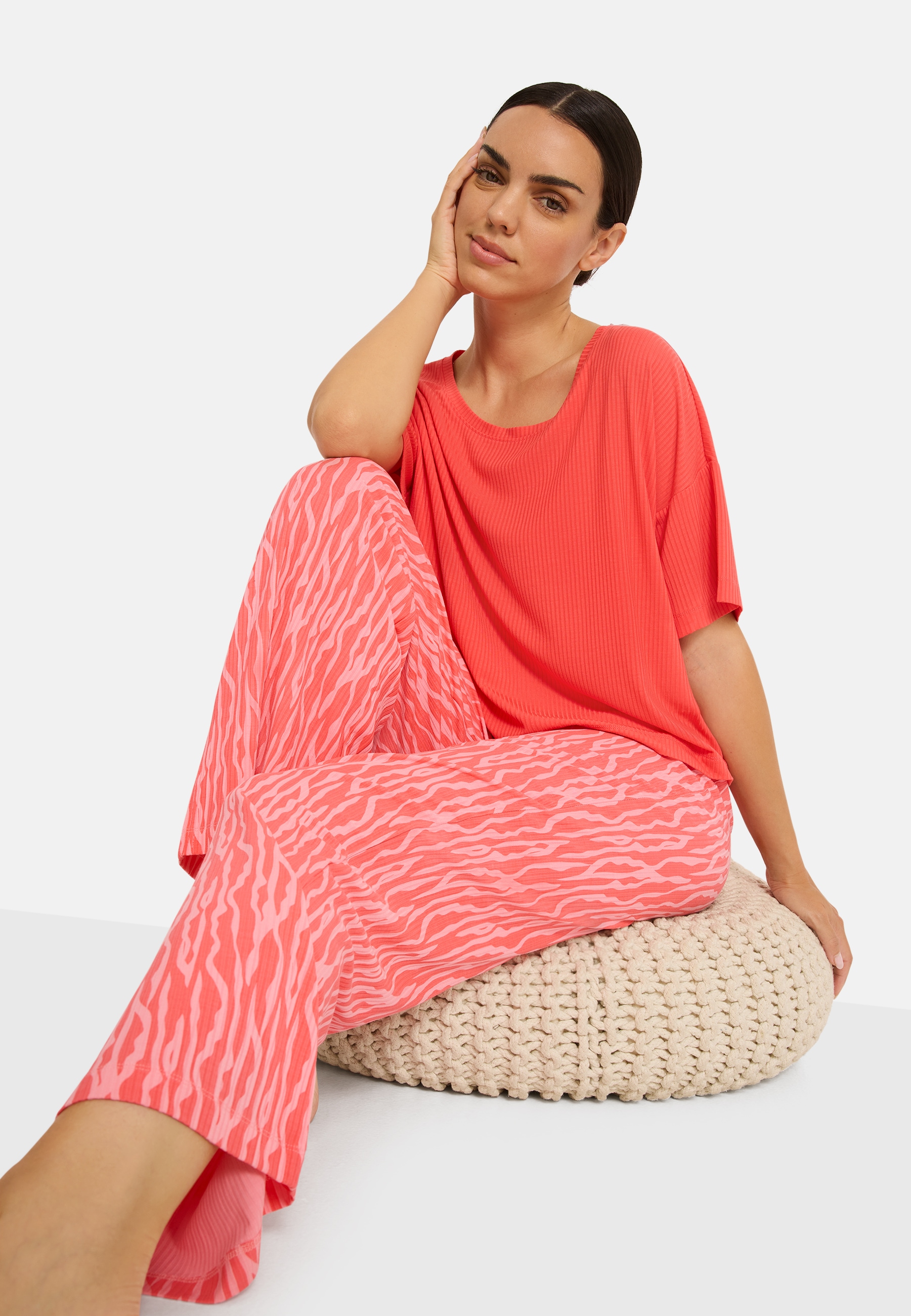 LSCN by LASCANA Pyjama 2 mit kleiner Zierknopfleiste