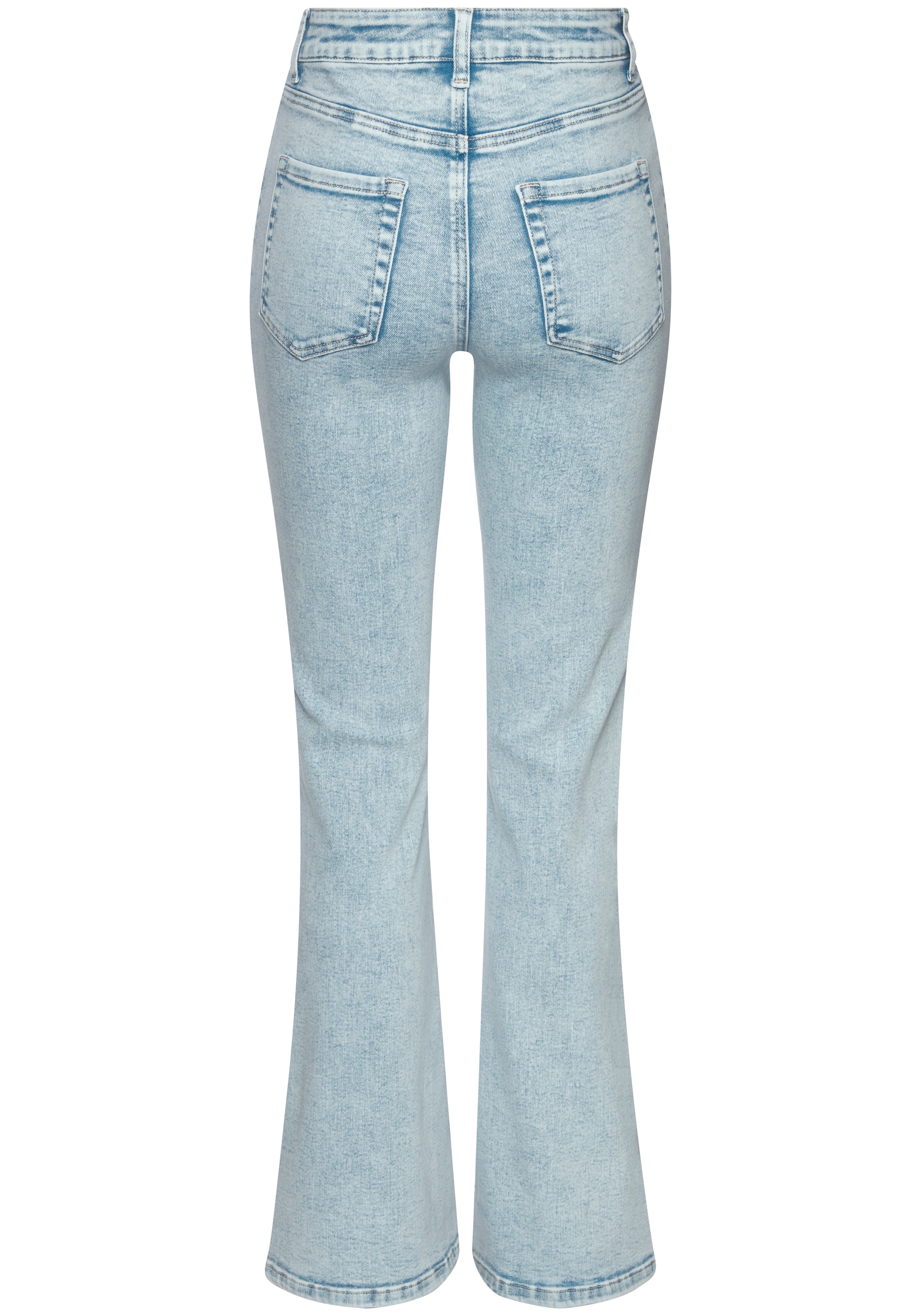 French Connection Bootcut-Jeans »mit Used-Waschung und klassischem 5-Pocket-Design« ausgestellte Beinform, Flared-Jeans, Stretchjeans,elastisches Material