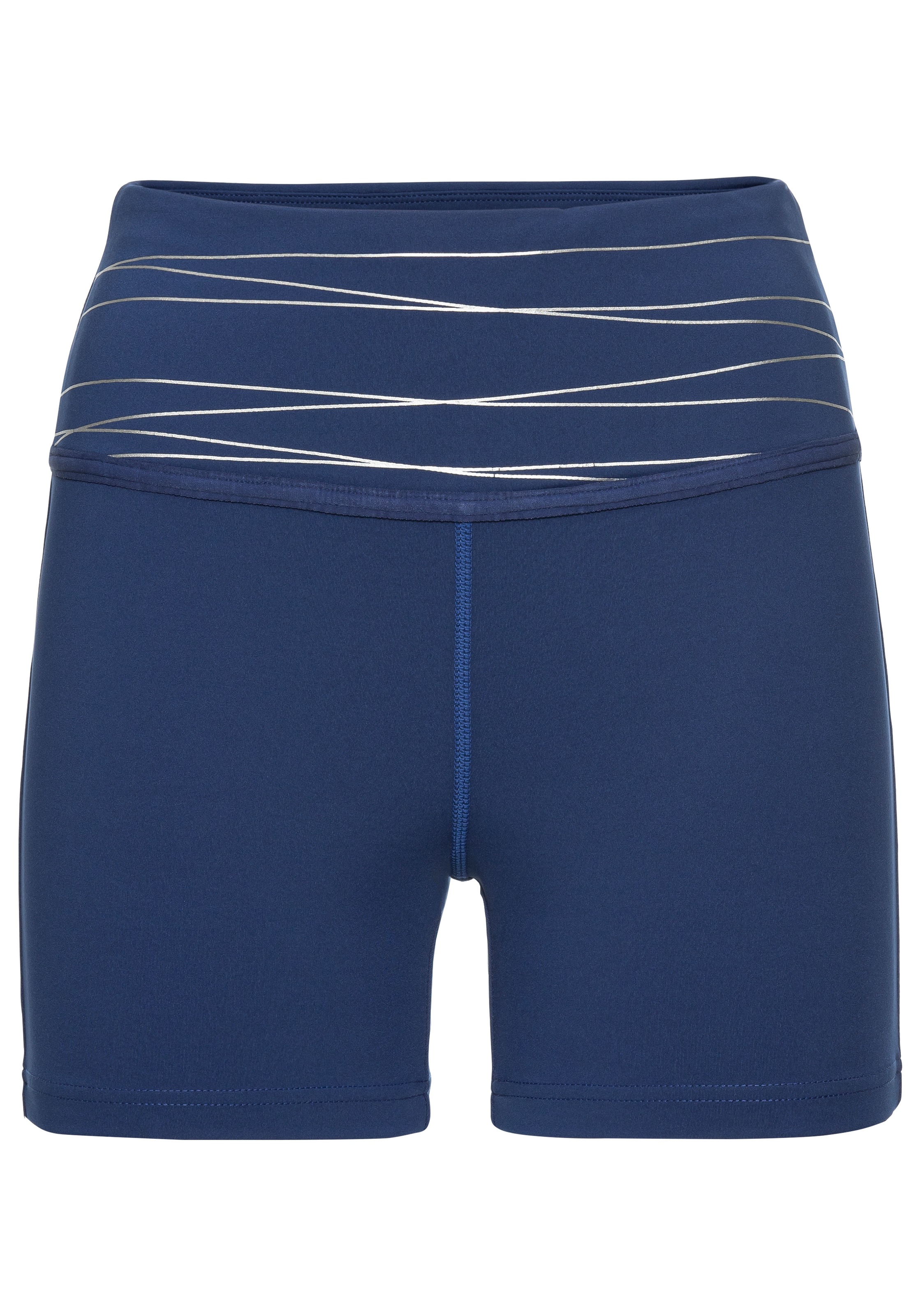Vivance active Shorts, Sportshorts mit breiten Bündchen und Druck