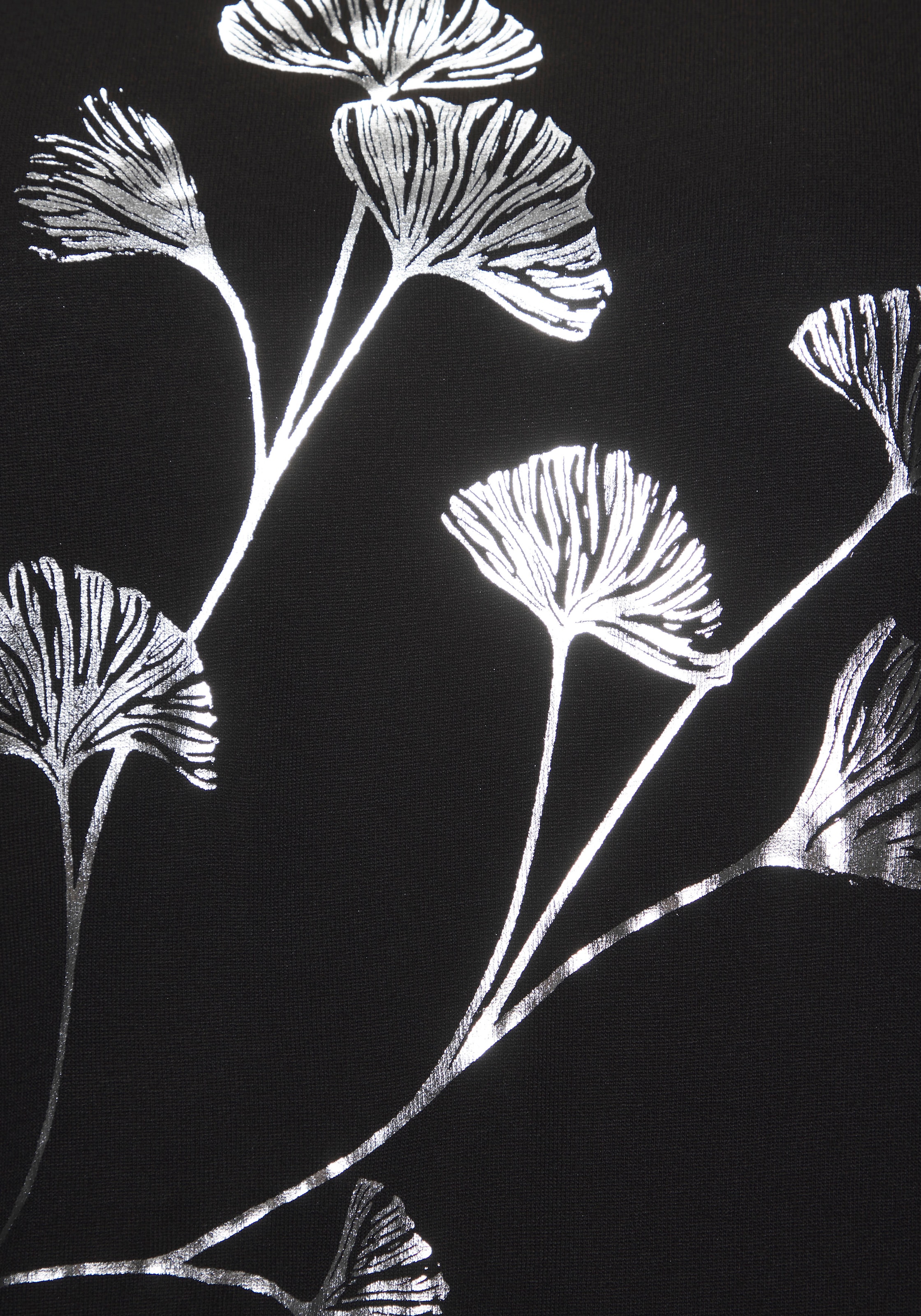 Vivance Kurzarmshirt »mit schimmerndem Blumenprint«, aus elastischer Viskose-Qualität