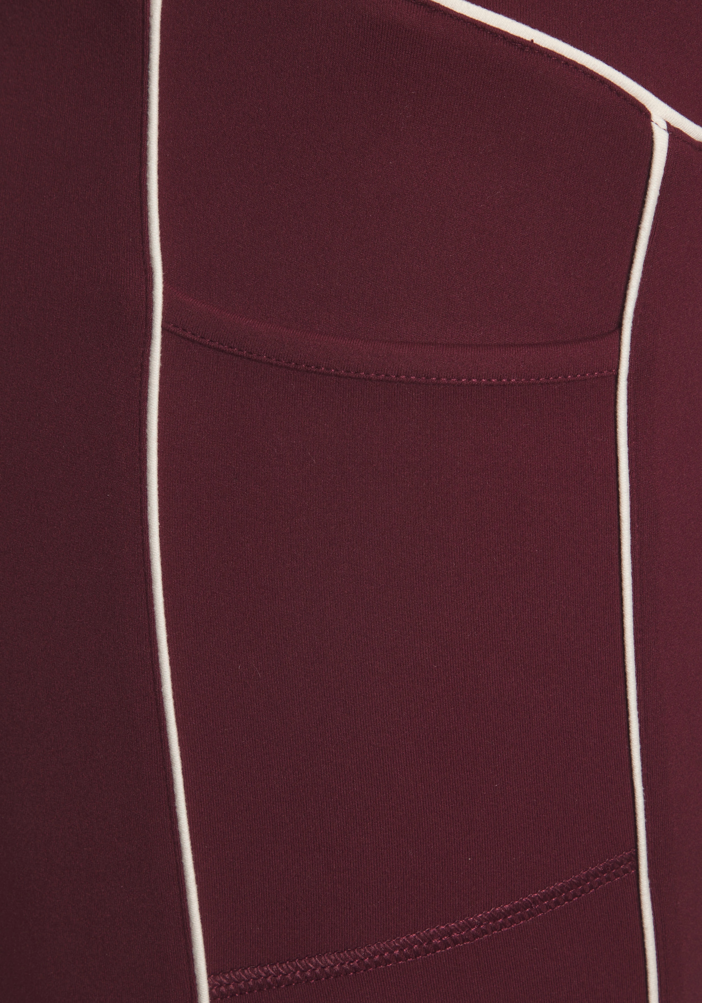 Copenhagen Studios Funktionsleggings  mit Paspeln und Logodruck