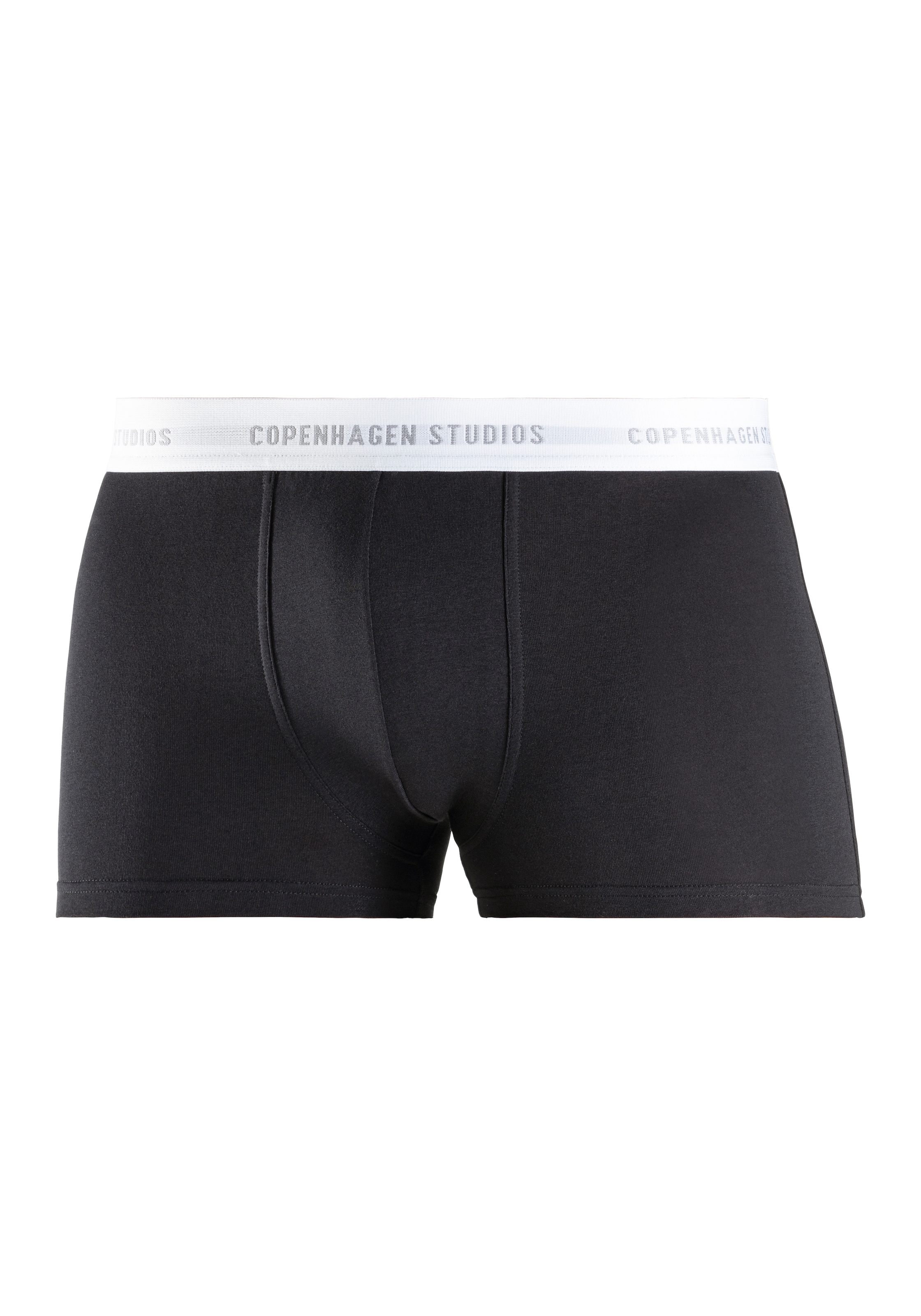 Copenhagen Studios Boxer »Boxershorts für Herren«, (Packung, 3 St., 3er Pack), mit weißem Logo-Bund