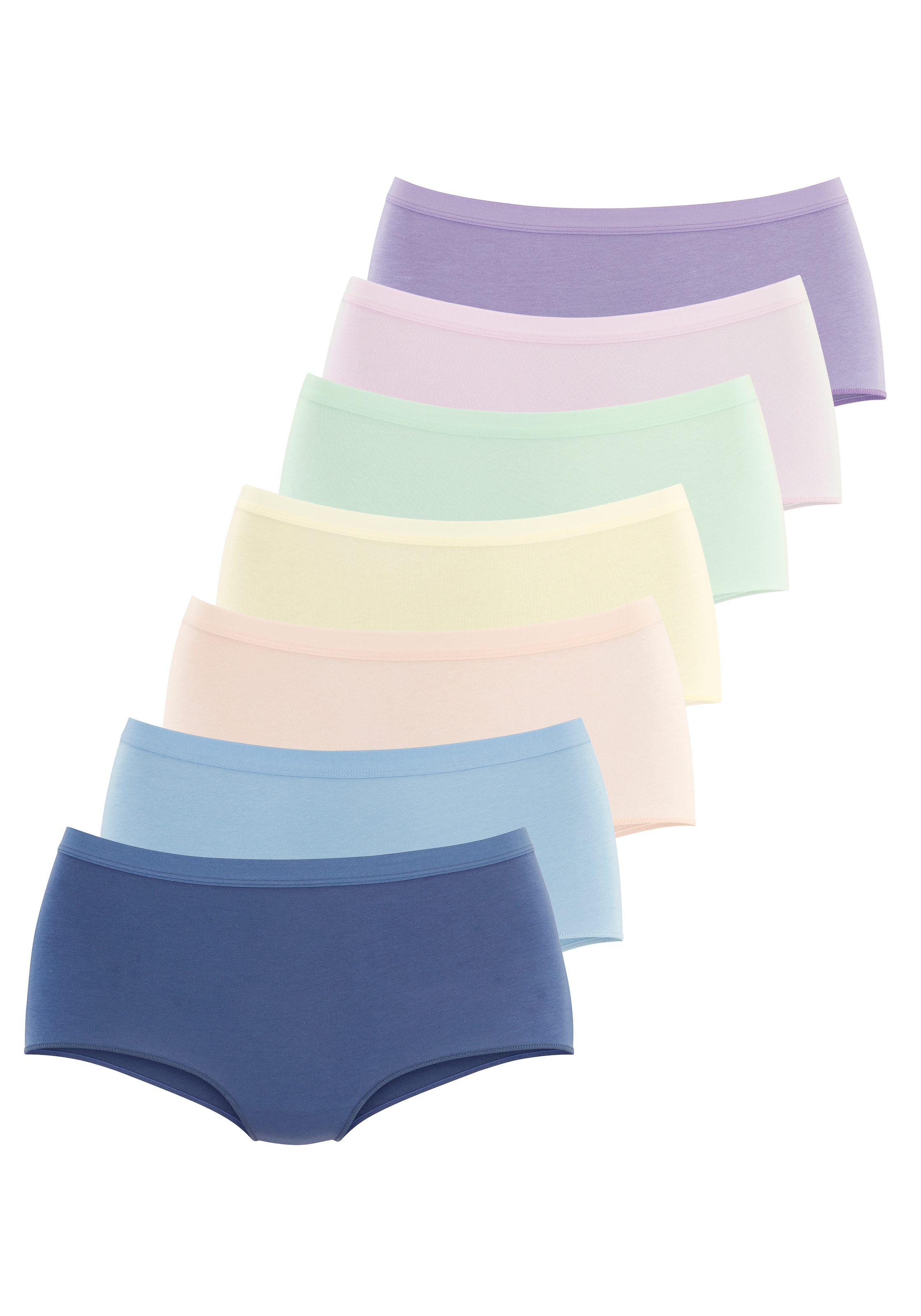 Vivance Panty 7er-Pack,  in frischen Farben mit weichem Bündchen