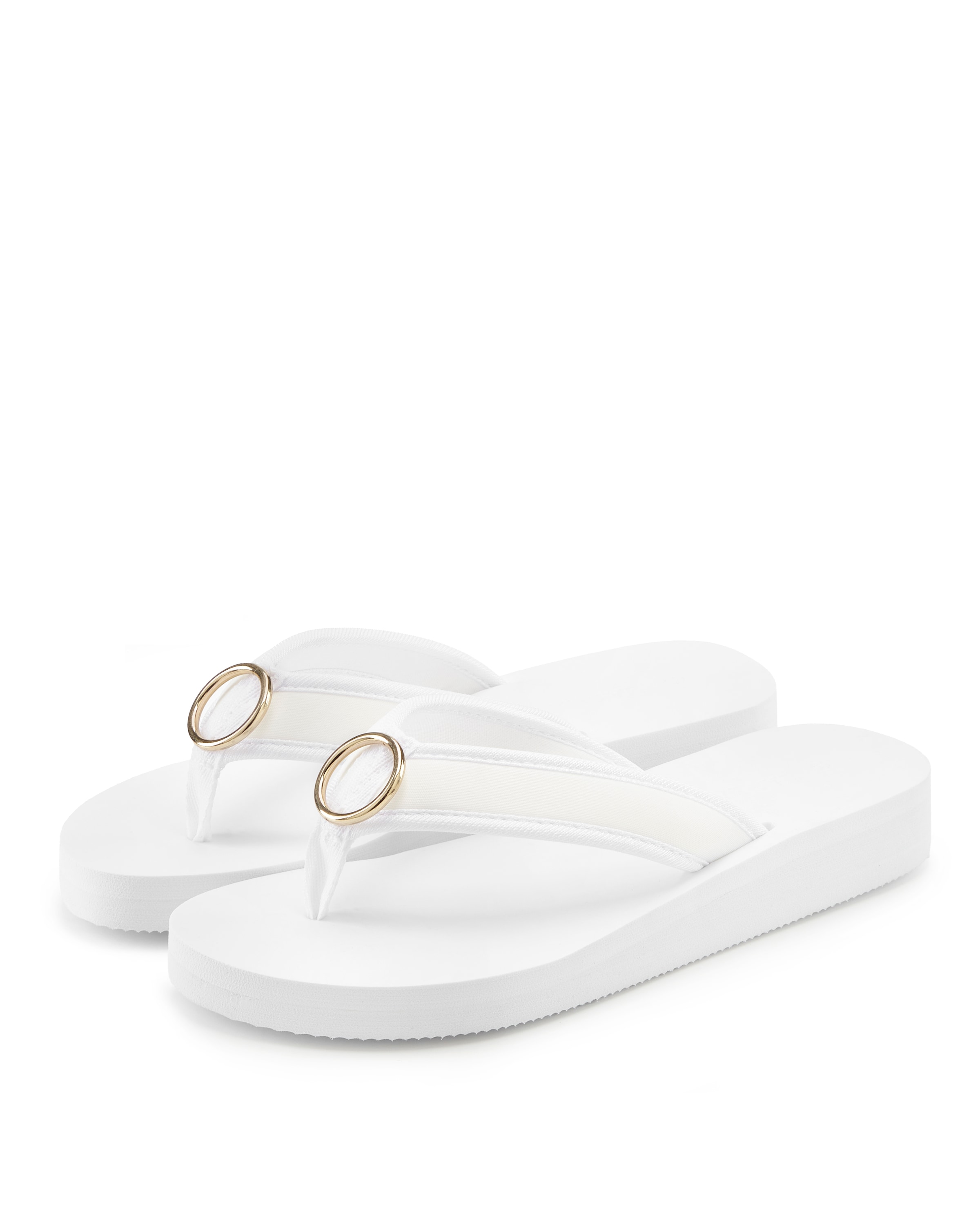 LASCANA Badezehentrenner, Sandale, Pantolette, Badeschuh mit Ringapplikation "Italy" VEGAN