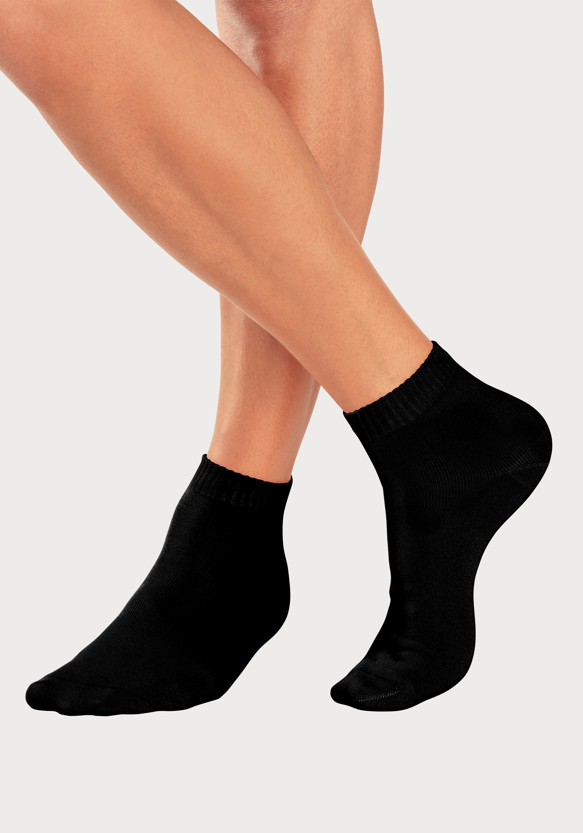 H.I.S Kurzsocken, (Packung, 14 Paar), mit eingestricktem Markenlogo im Innenbund