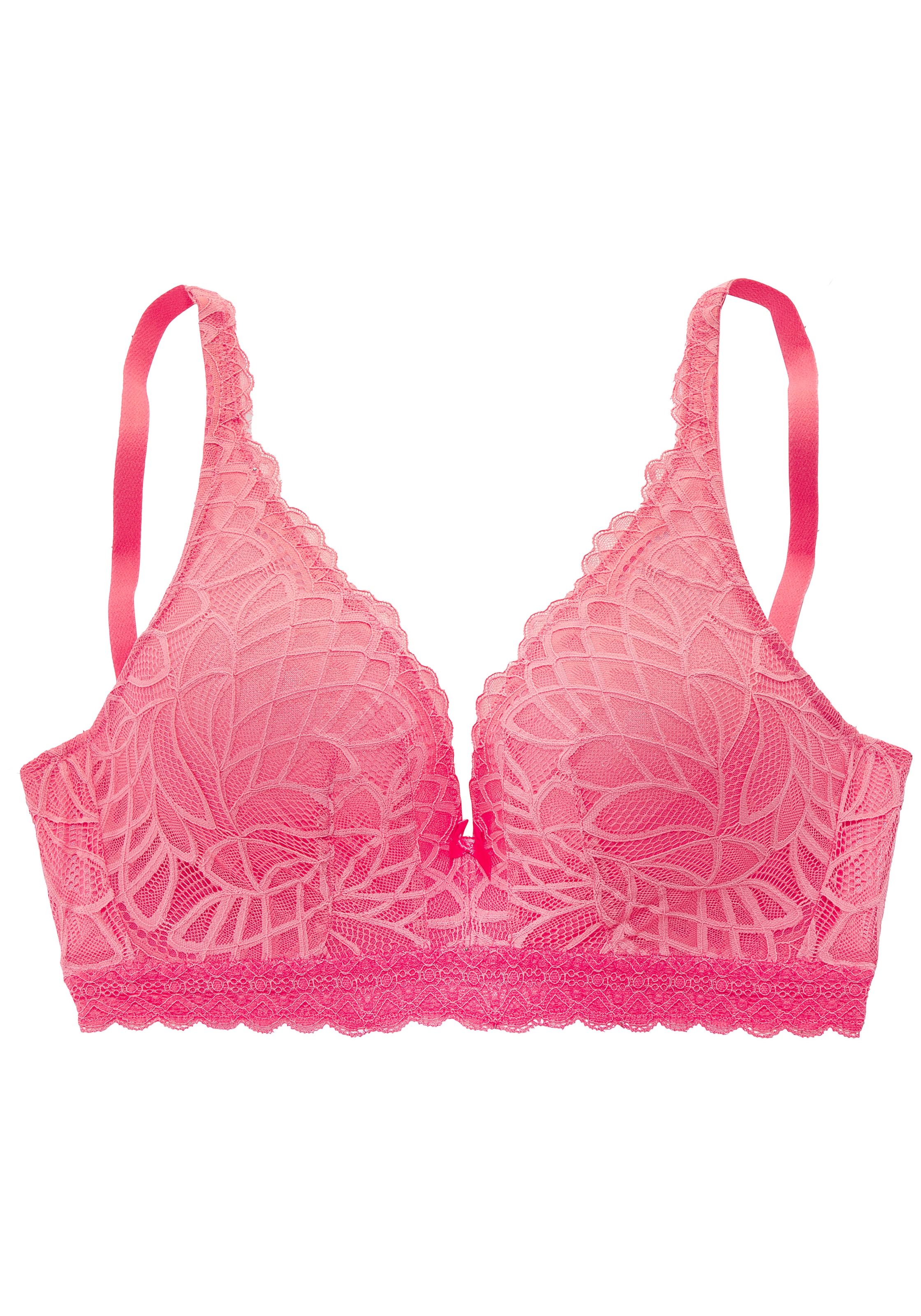 LASCANA Bralette-BH ohne Bügel rundherum aus Spitze – ideal für große Größen