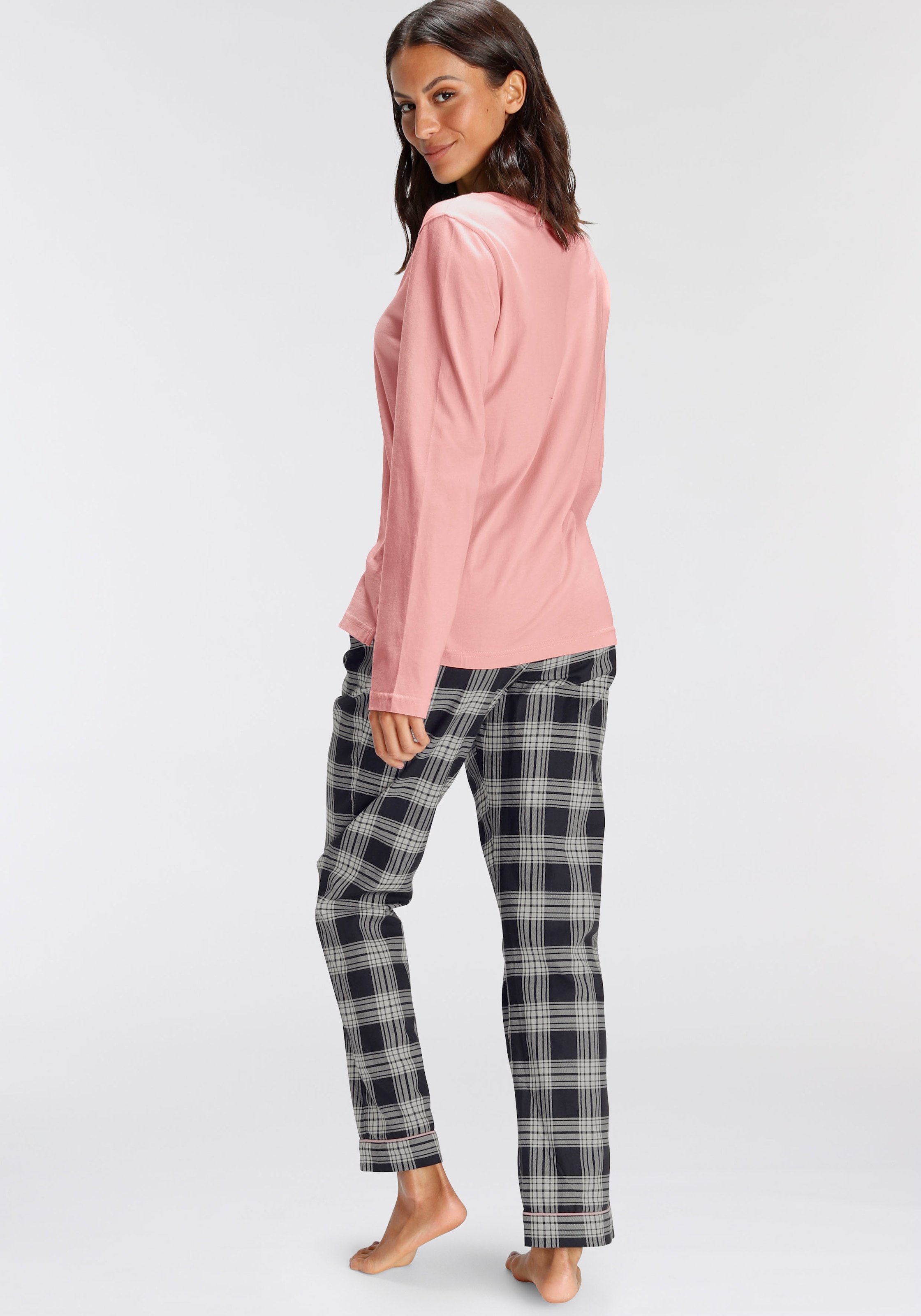 H.I.S Pyjama, (2 tlg.), mit karierter Schlafhose