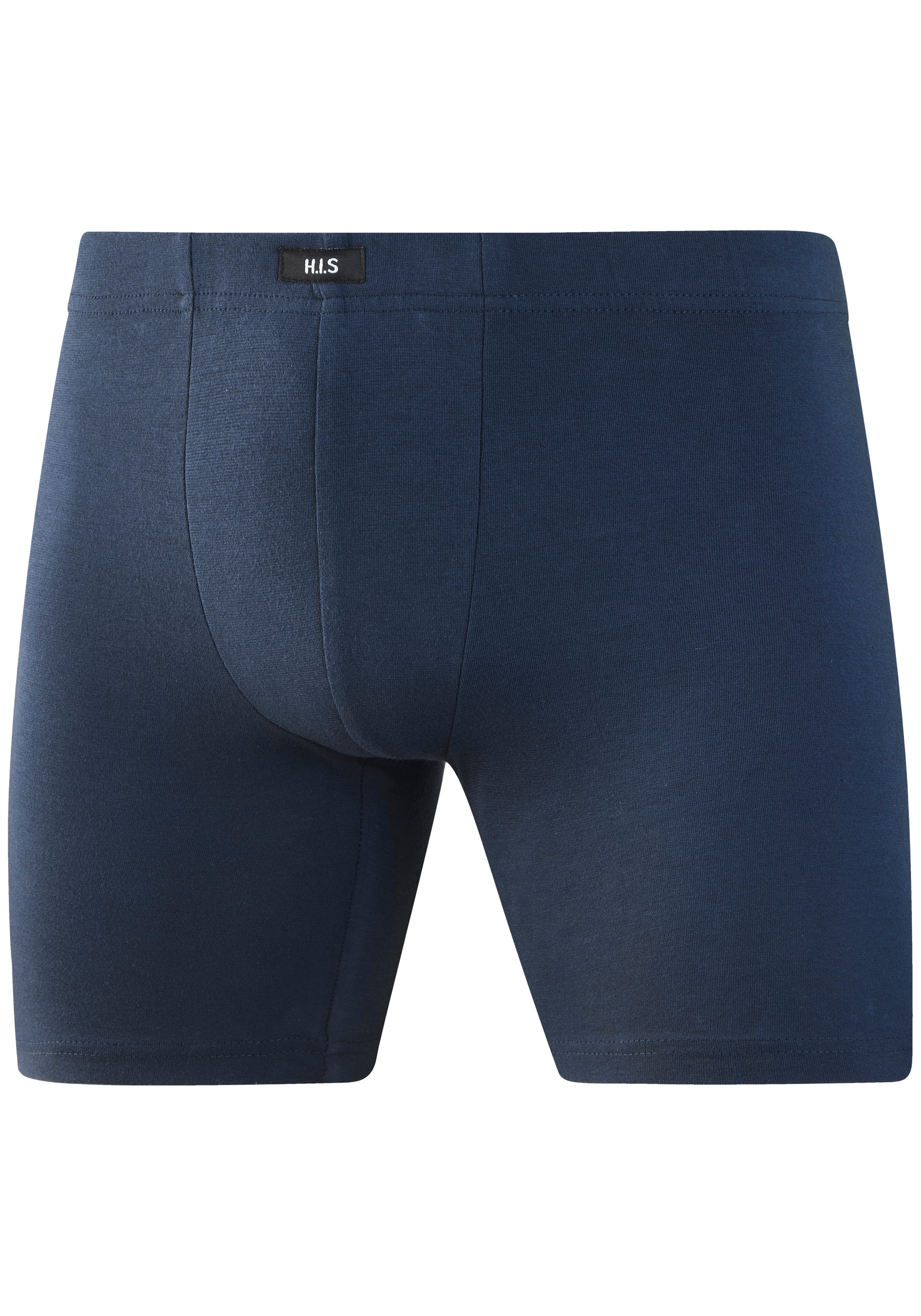 H.I.S Langer Boxer »Langer Boxer Boxershorts für Herren« Packung, 5 Stk. Boxershorts aus Baumwolle mit langem Bein, Logo am Bund