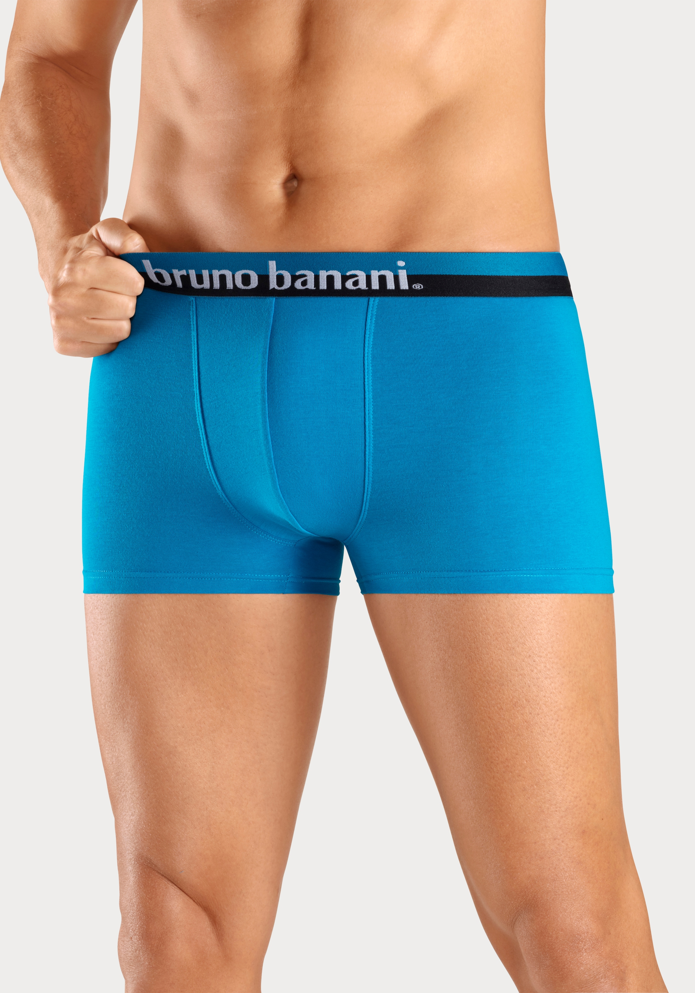 Bruno Banani Boxer »Boxershorts für Herren«, (Packung, 4 St.), mit erhabenem Logo-Druck auf dem Bund